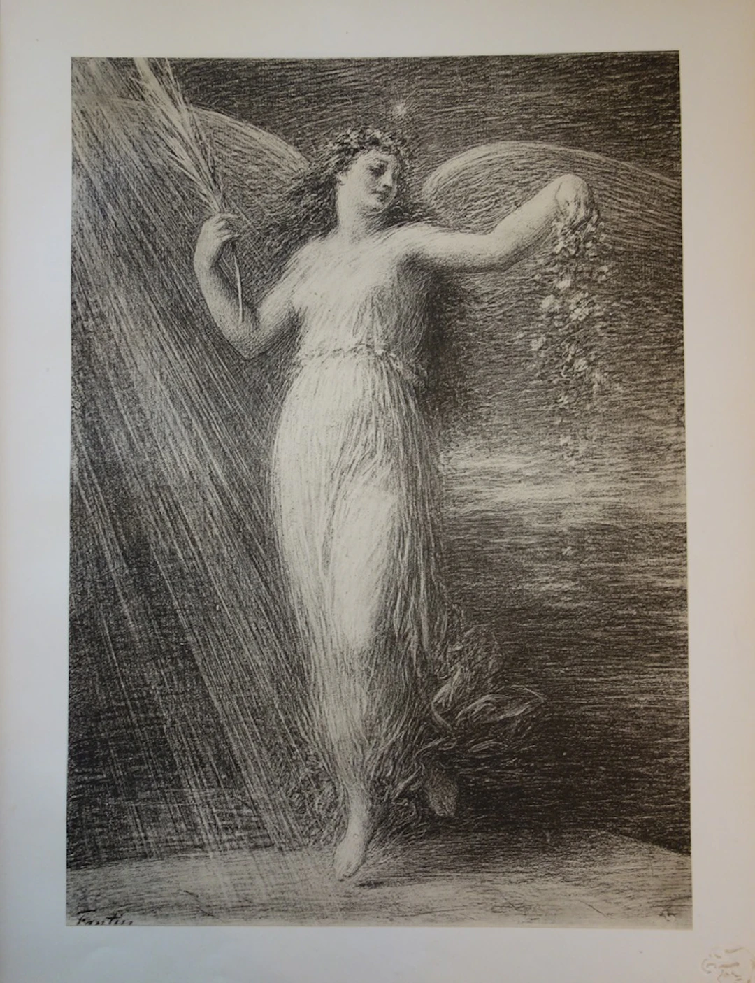 Henri FANTIN-LATOUR - Immortalité, 1897 - Lithographie originale signée