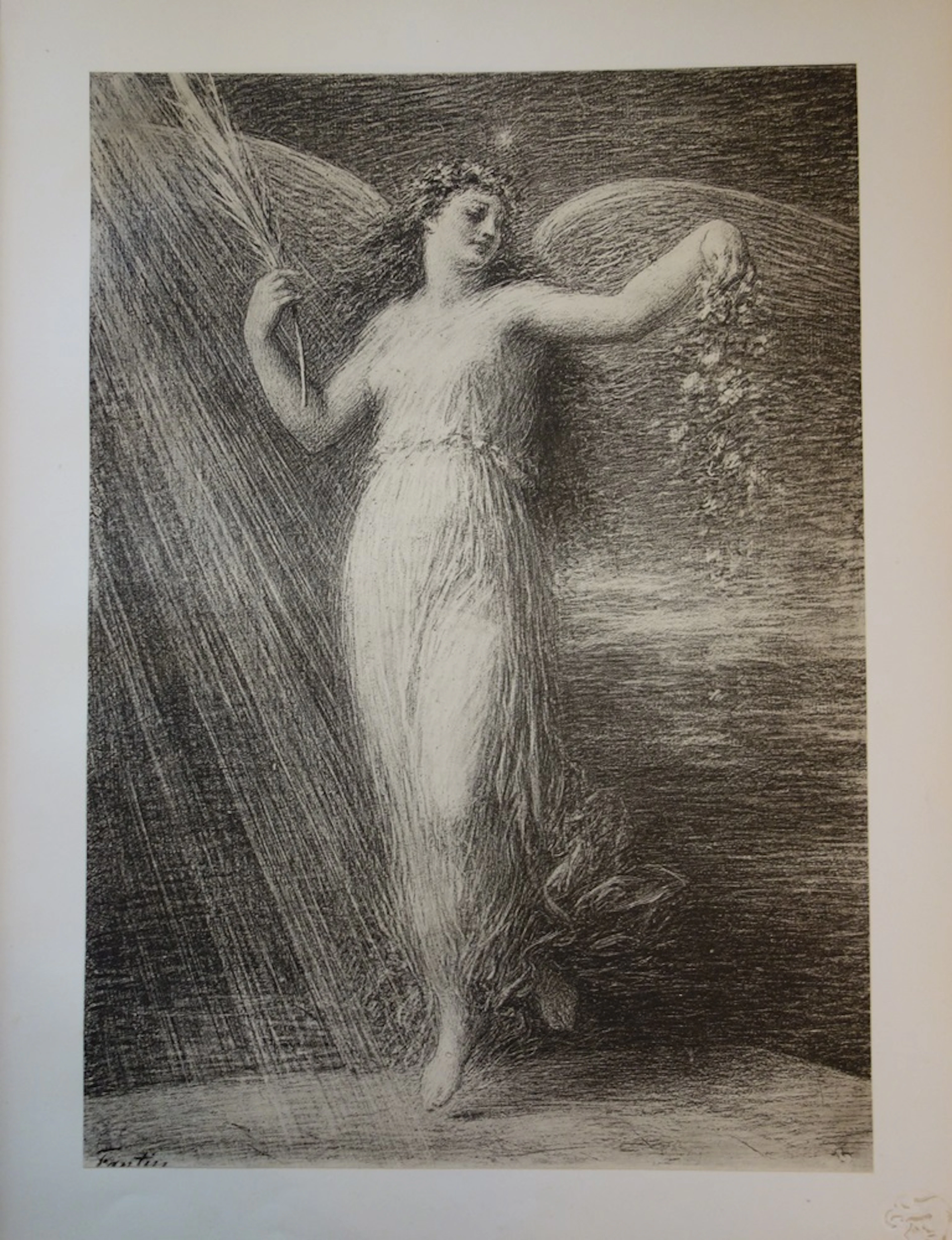 Henri FANTIN-LATOUR - Immortalité, 1897 - Lithographie originale signée