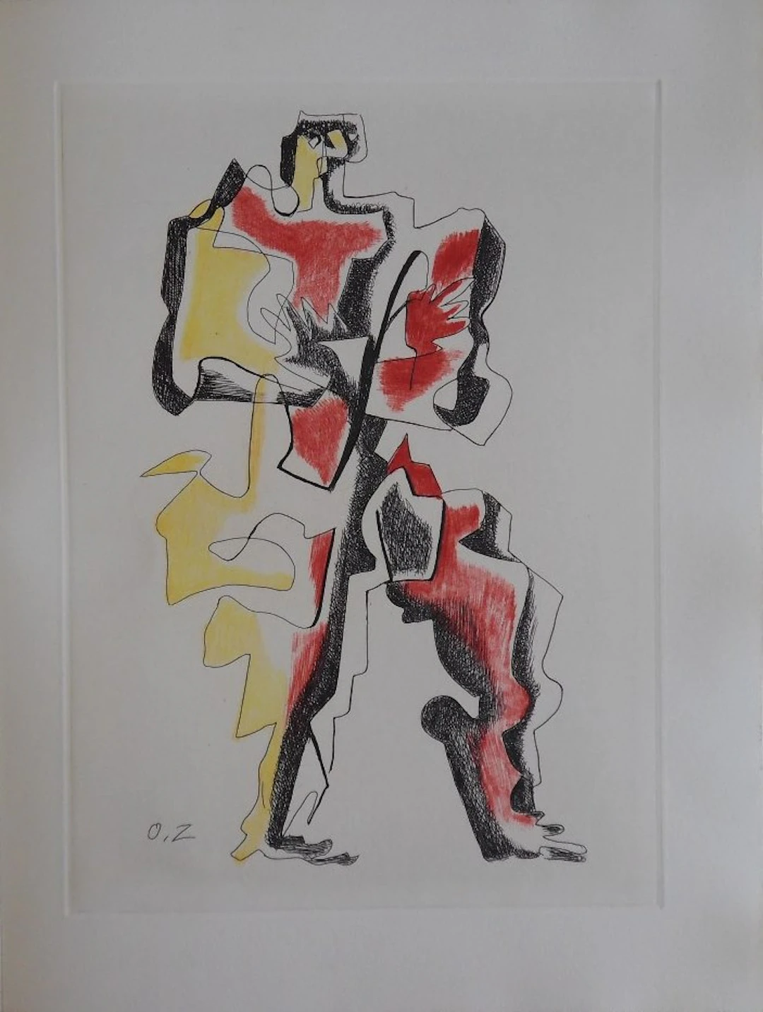 Ossip ZADKINE - Personnage - Gravure originale Signée