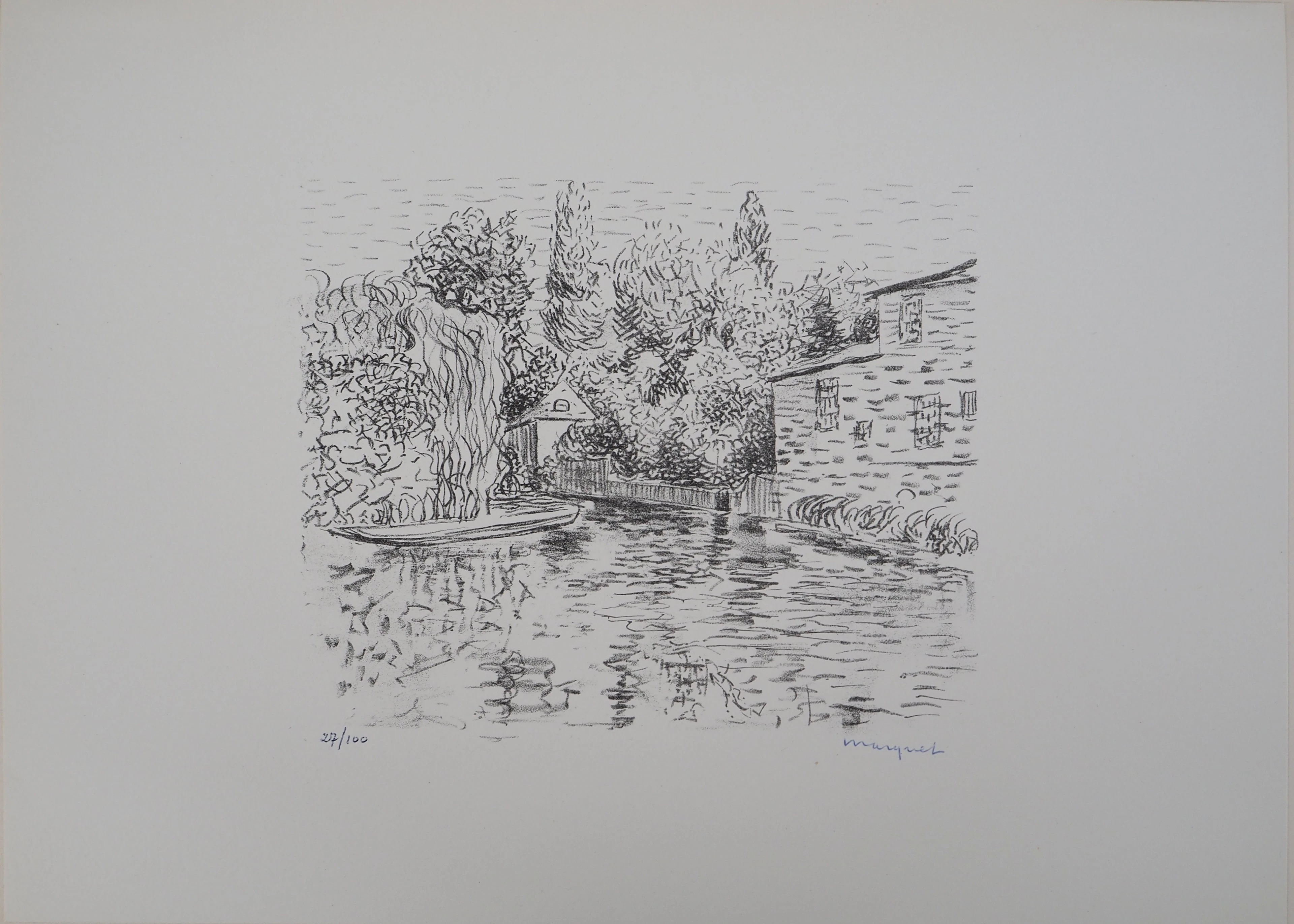 Albert MARQUET - Pons ( Charente), 1947 - Lithographie originale, signée
