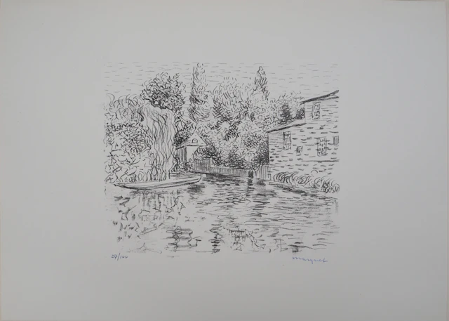Albert MARQUET - Pons ( Charente), 1947 - Lithographie originale, signée
