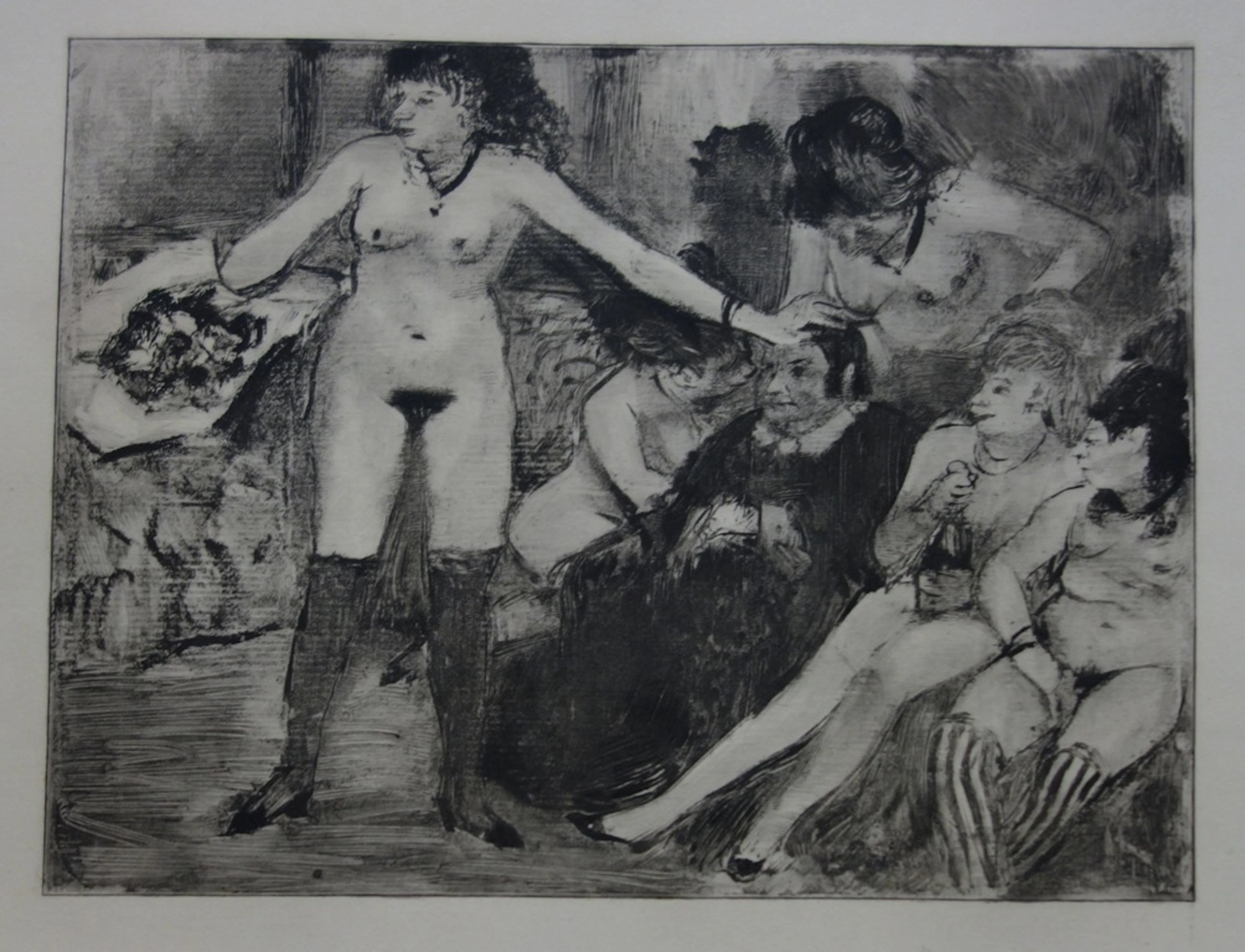 Edgar DEGAS : La fête de la patronne - Gravure originale, 1935