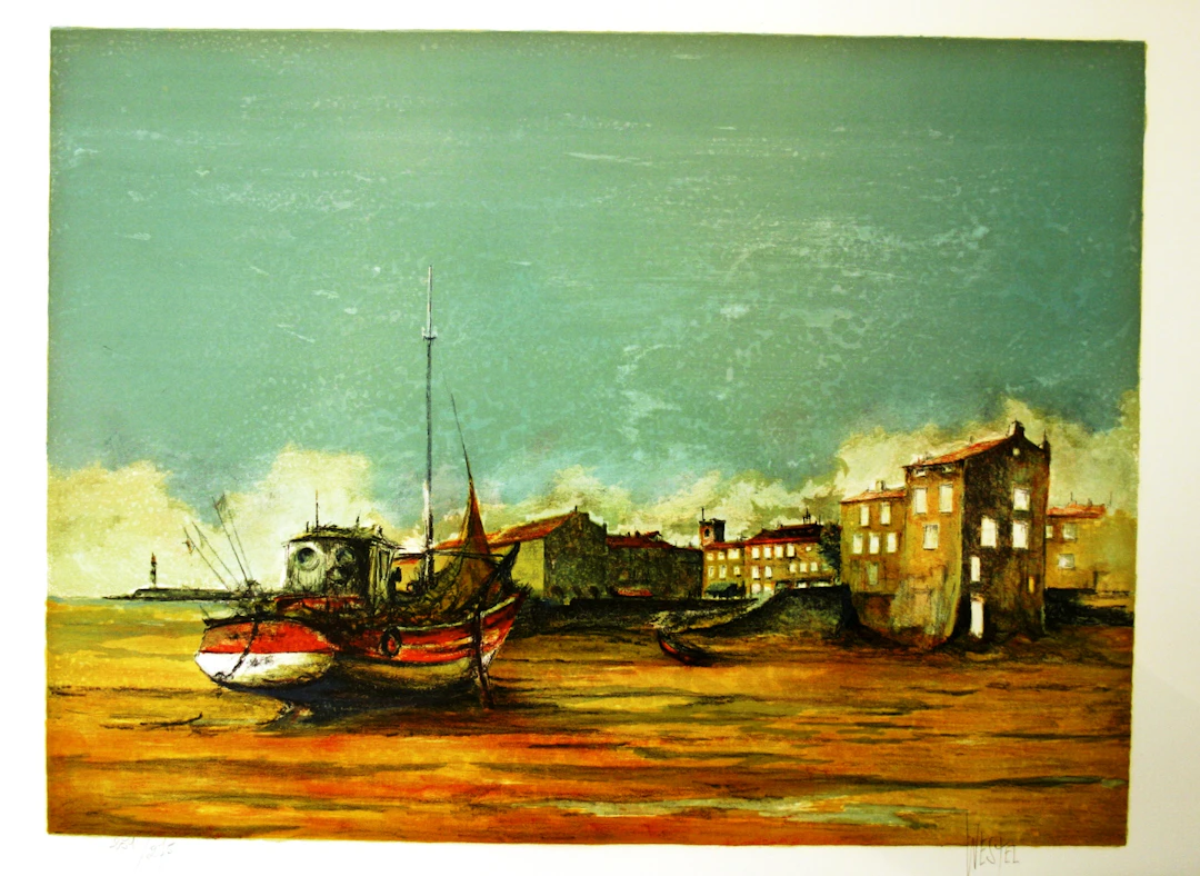 Henri WESTEL - Saint-Tropez, 1960 - Lithographie originale