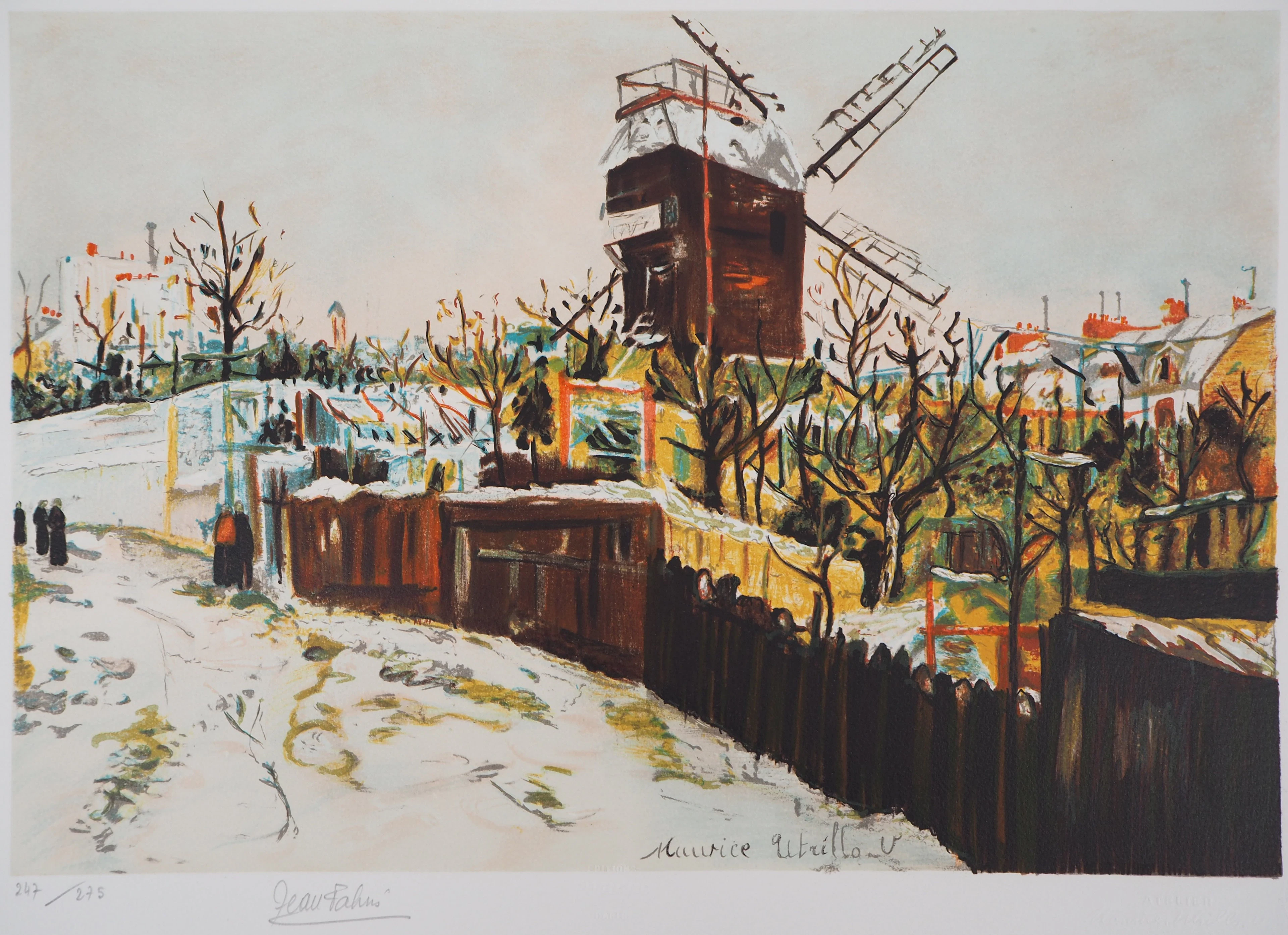 Maurice UTRILLO - Moulin de la Galette à Montmartre - Lithographie signée