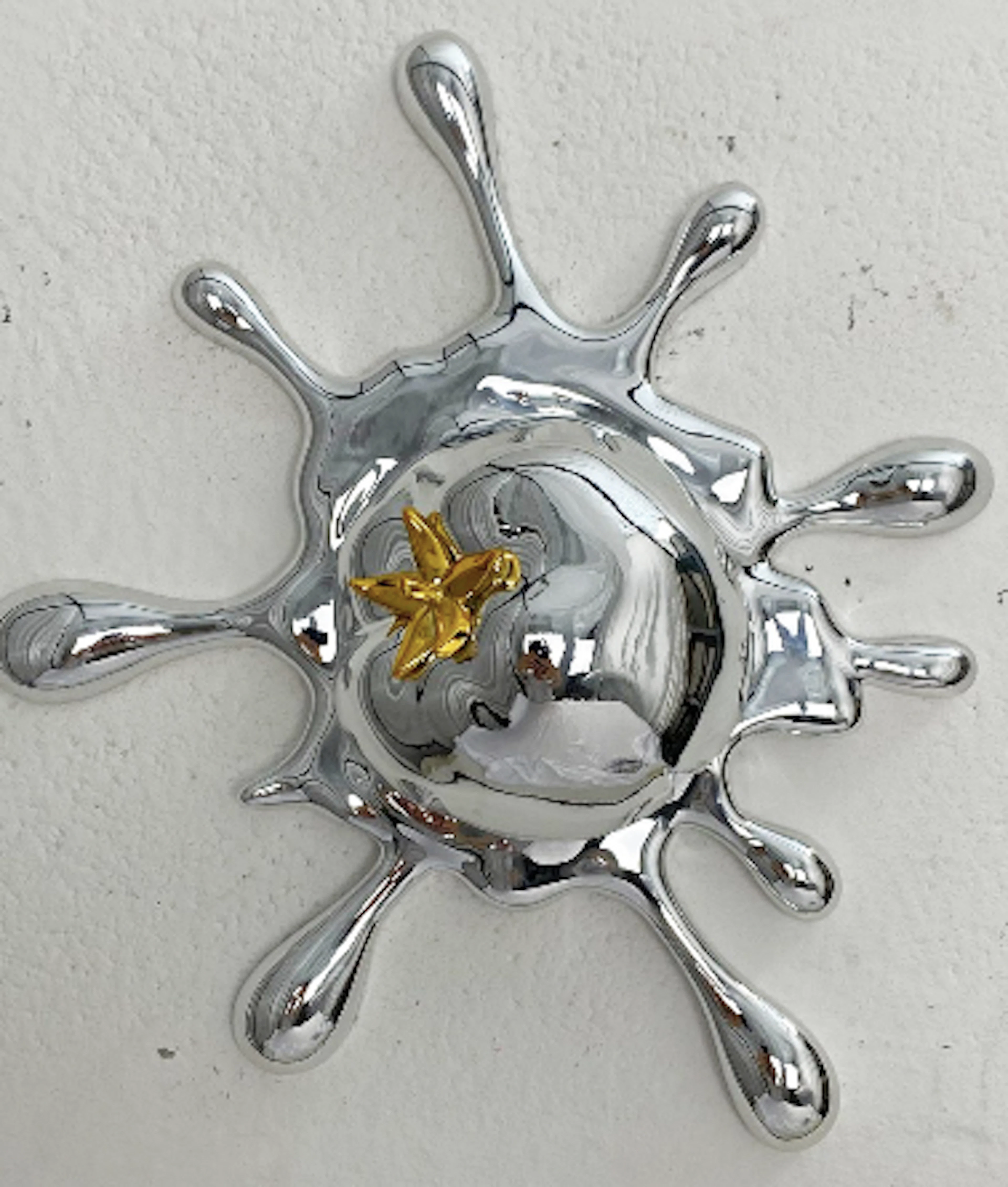 Sagrasse - Splat Silver - Résine et poudre de marbre