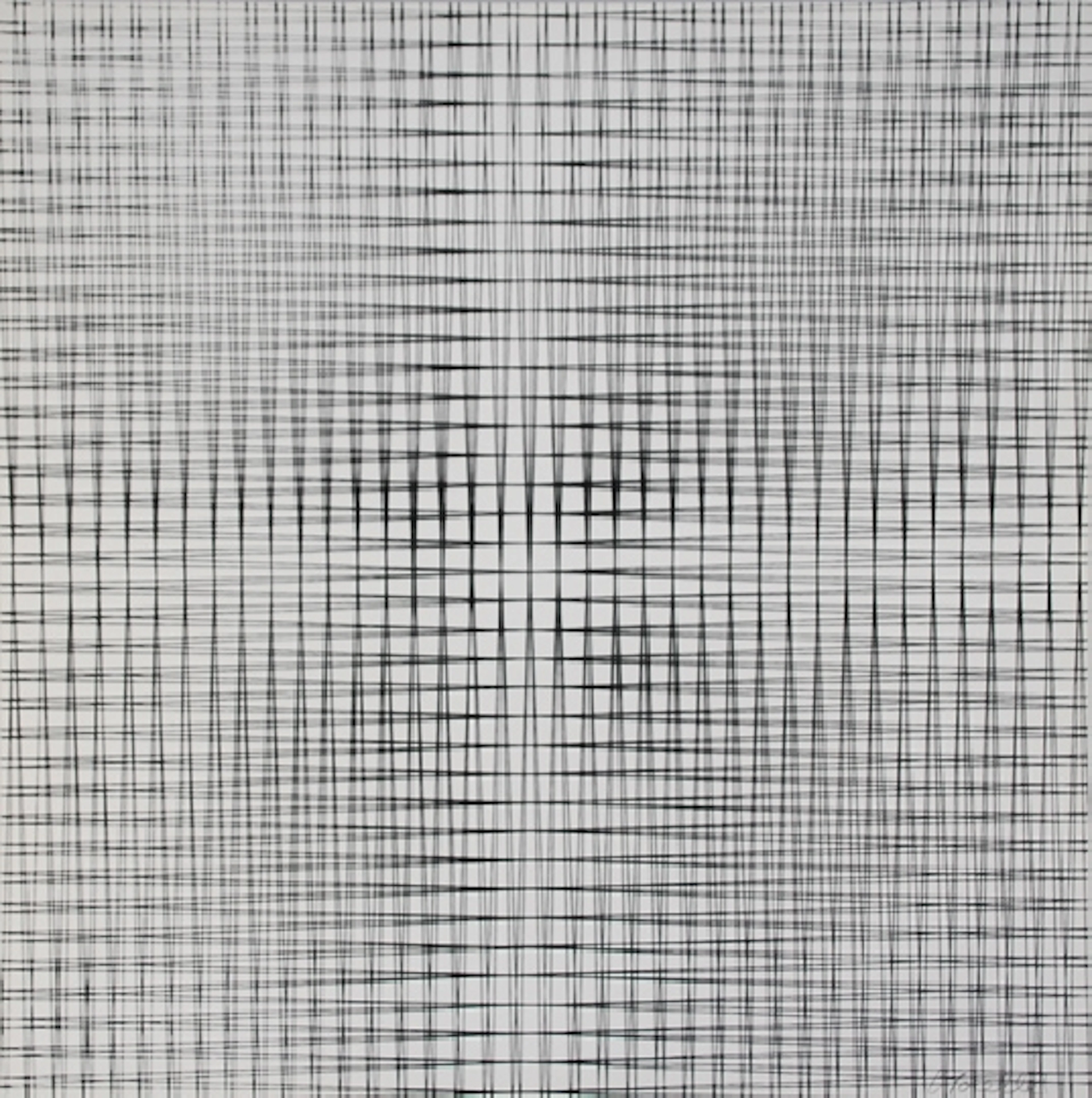 François MORELLET - 2 doubles trames, 1959 - Sérigraphie signée au crayon