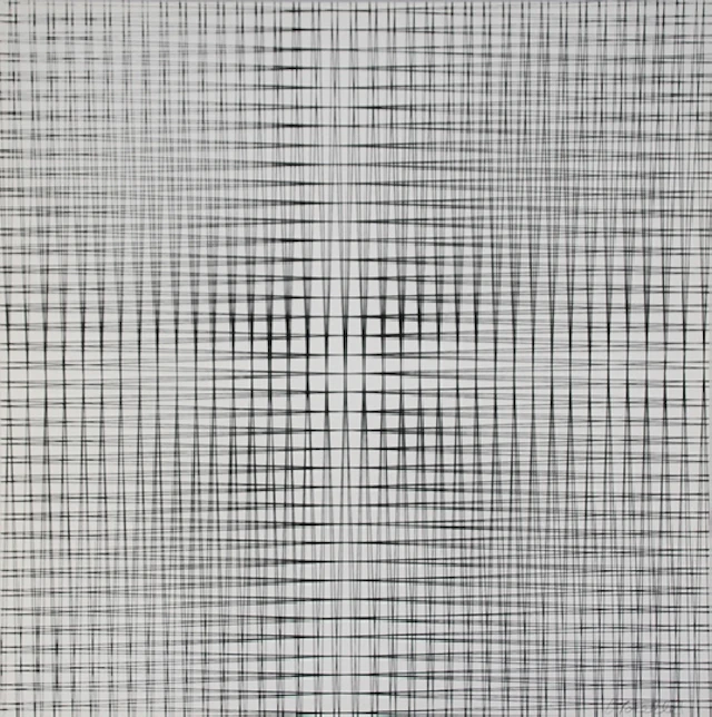 François MORELLET - 2 doubles trames, 1959 - Sérigraphie signée au crayon