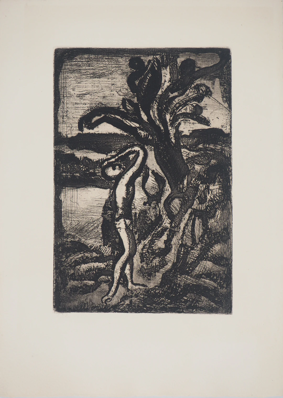 Georges ROUAULT - La cueillette, 1928 - Gravure originale signée