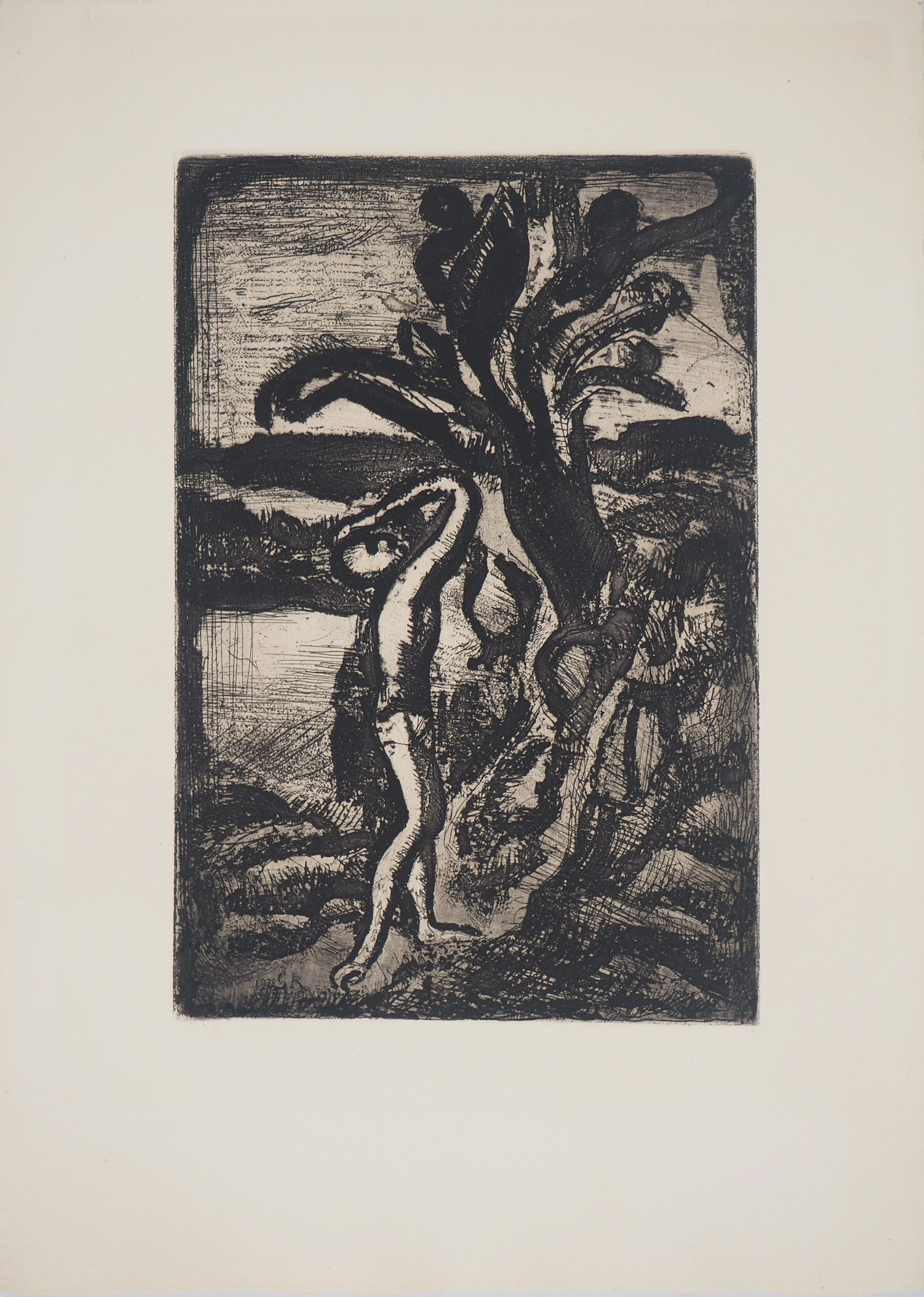 Georges ROUAULT - La cueillette, 1928 - Gravure originale signée