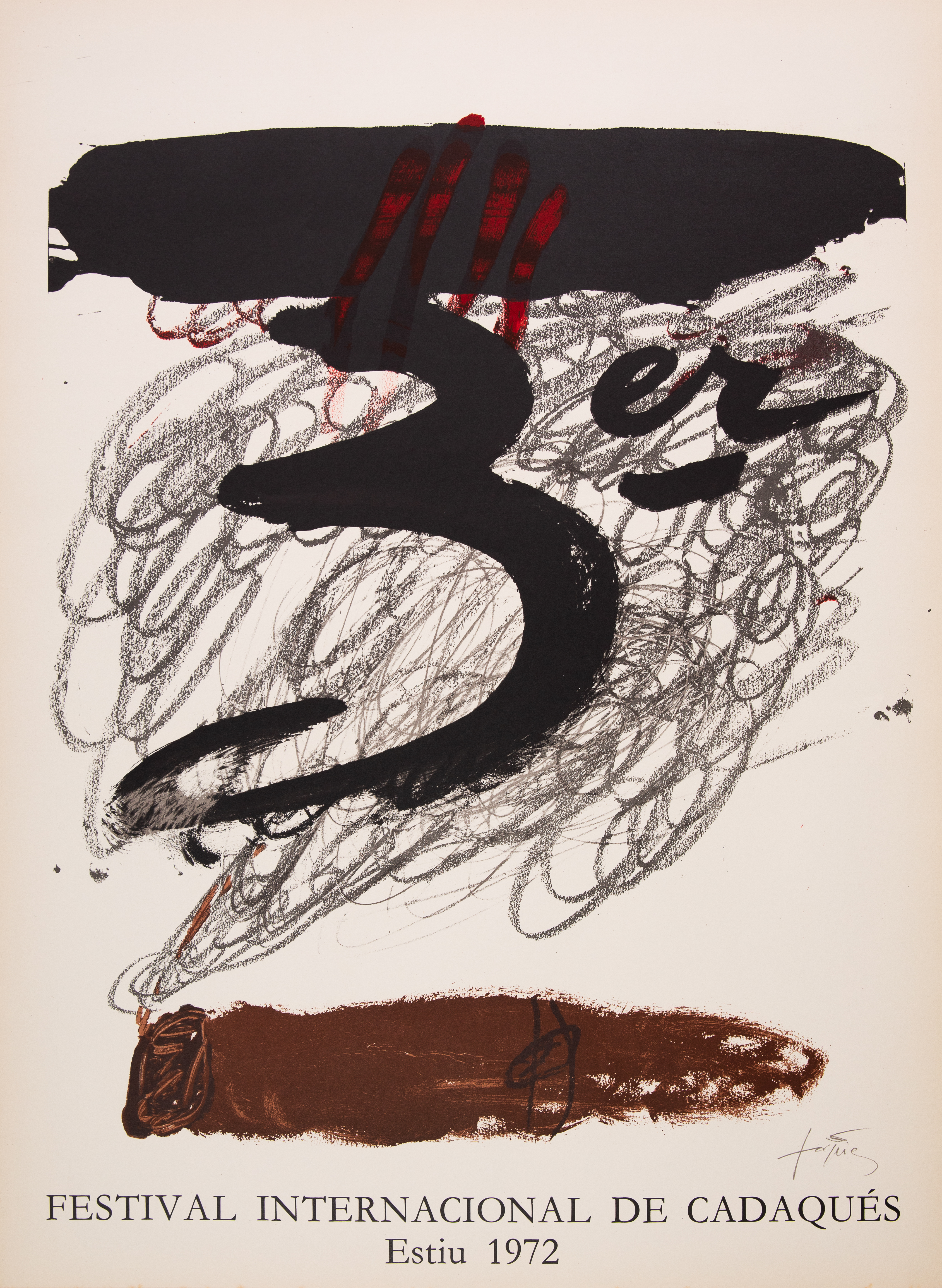 Antoni TAPIES : UIMP - Affiche originale Signée