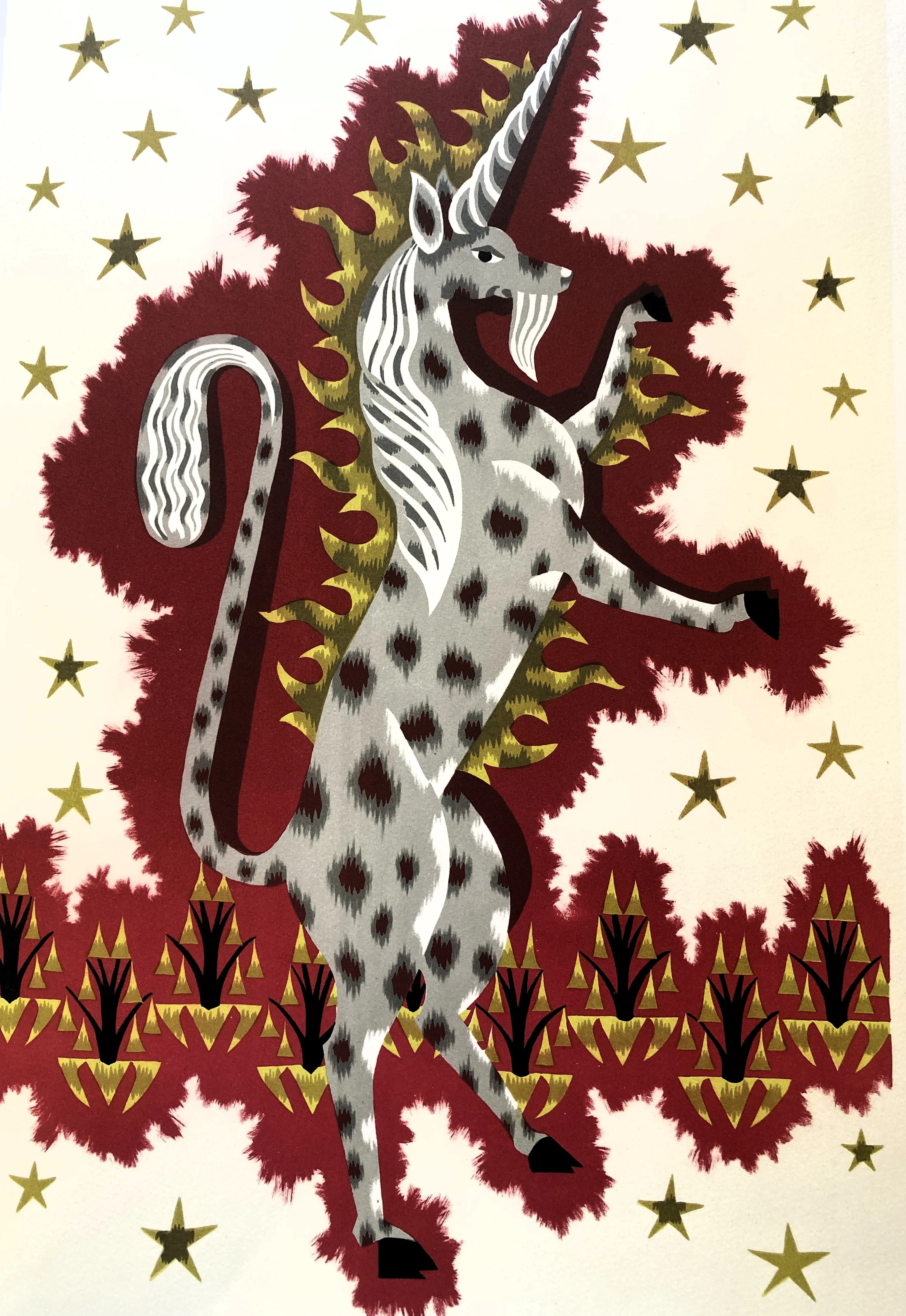 Jean PICART LE DOUX - "Hommage à la licorne", lithographie signée
