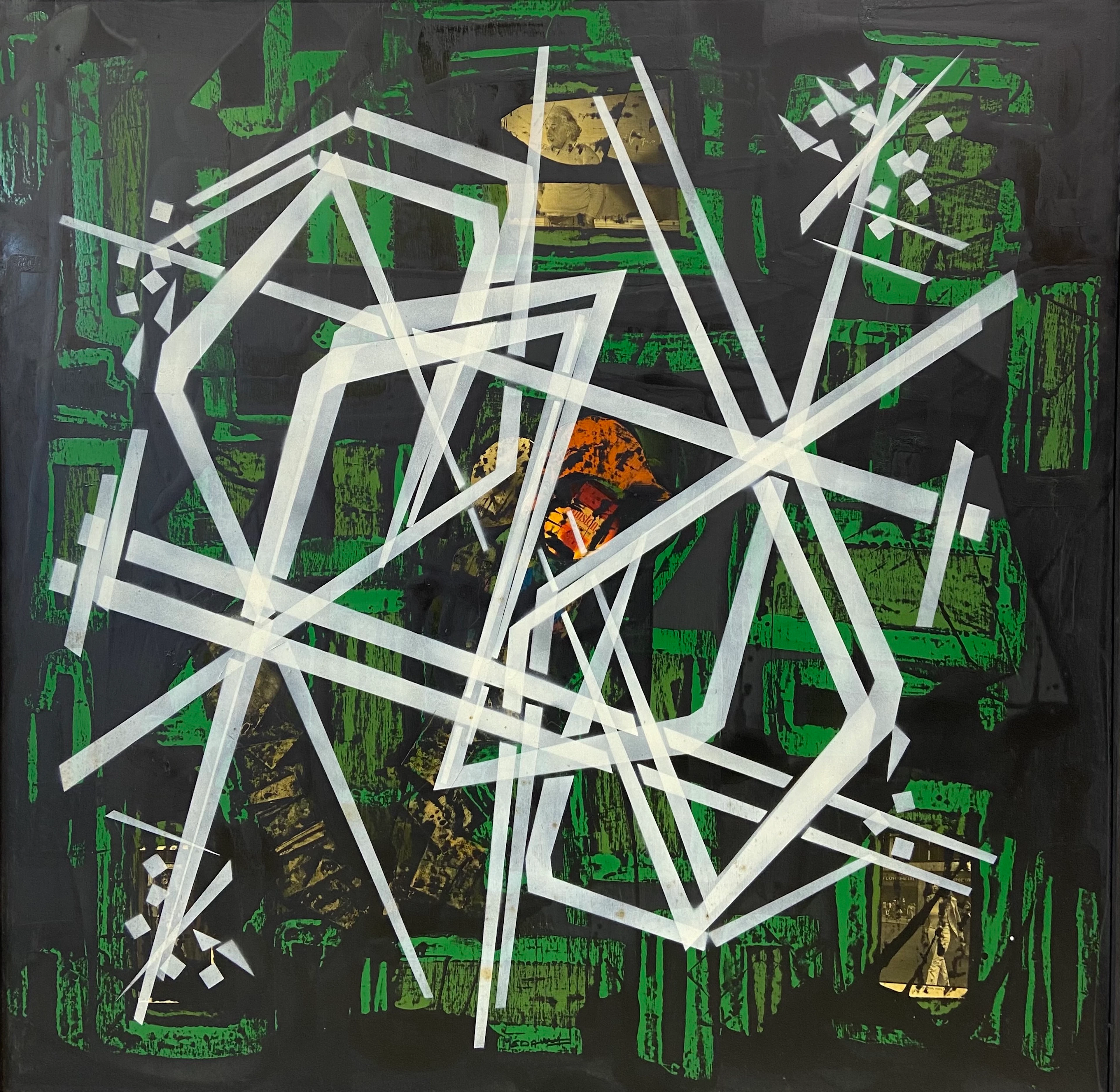 Medaglini - N-OR, 1989 - Technique mixte sur panneau de bois