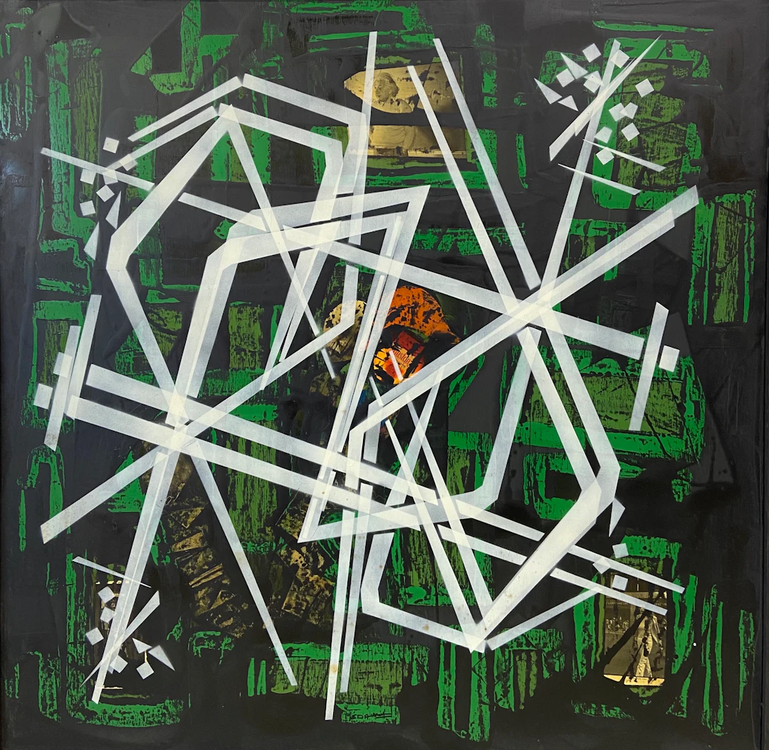 Medaglini - N-OR, 1989 - Technique mixte sur panneau de bois