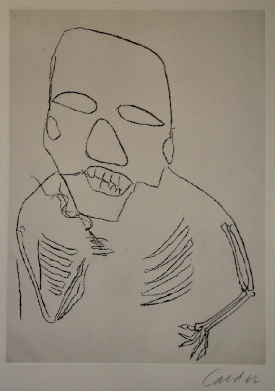 Alexandre CALDER - Santa Klaus 1 - Gravure signée au crayon