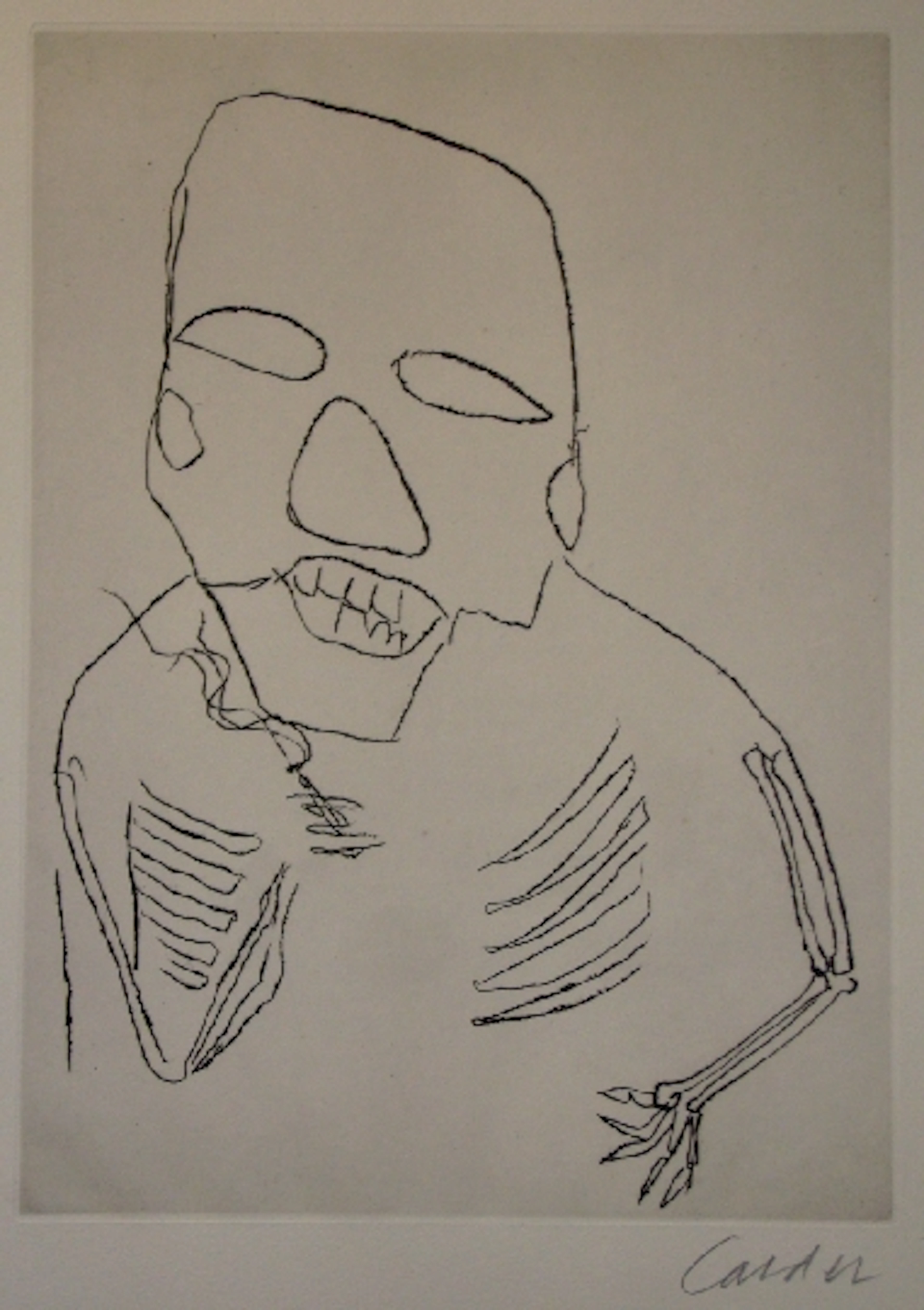 Alexandre CALDER - Santa Klaus 1 - Gravure signée au crayon