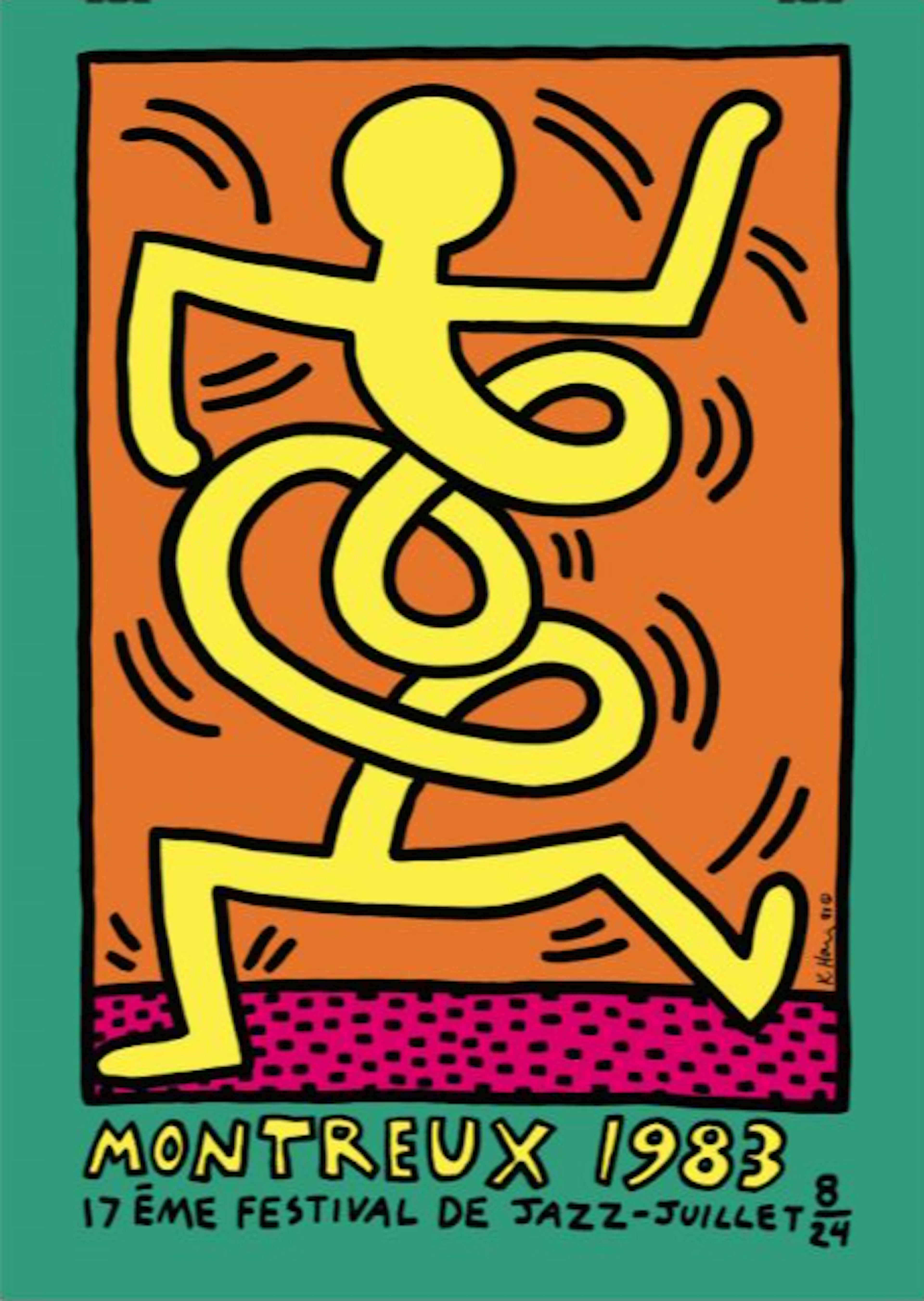 Keith HARING - Montreux, Jazz Festival, 1983, Sérigraphie