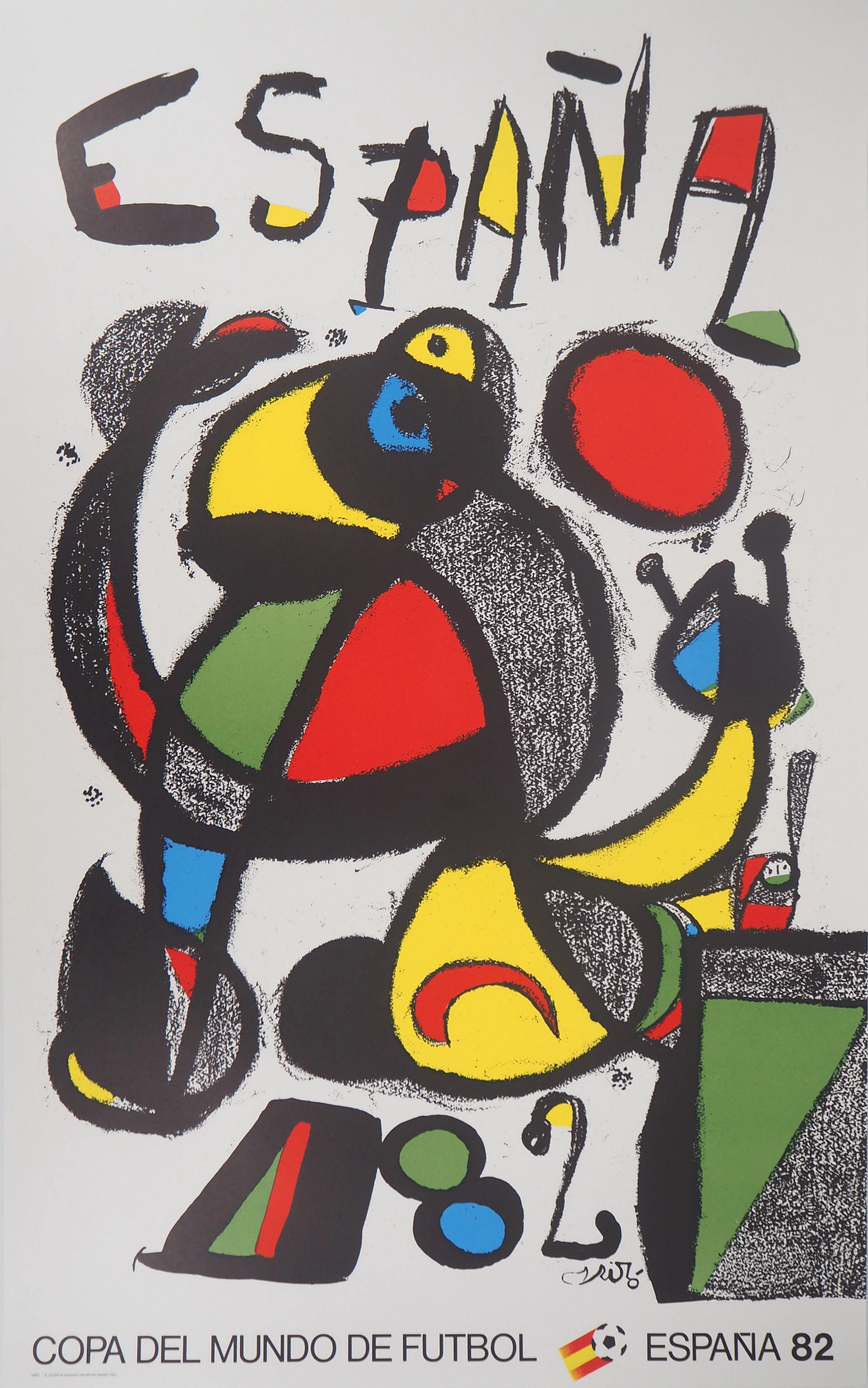 Joan MIRO : España : Copa del mundo 1982 - Lithographie originale signée