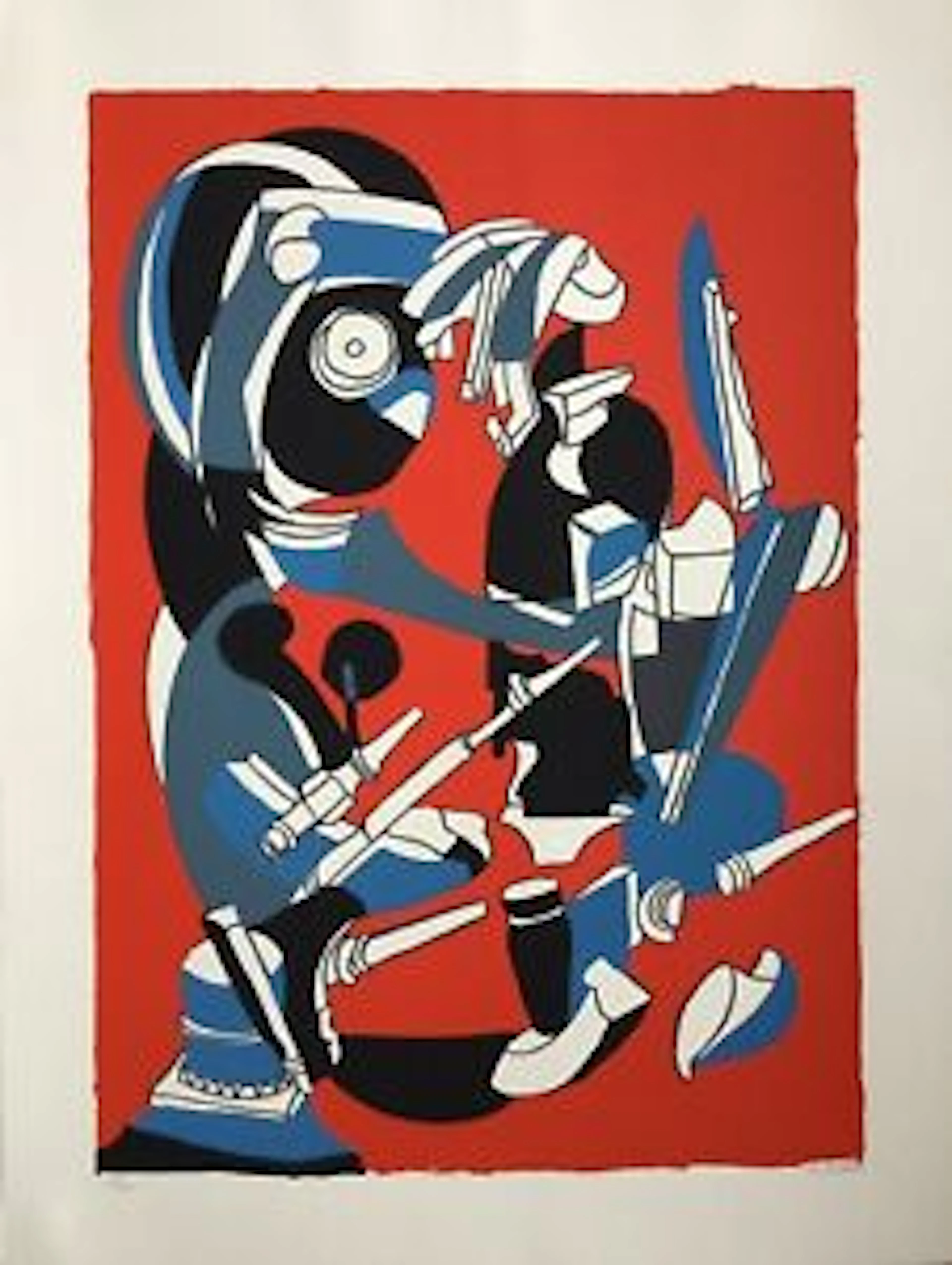 Vic GENTILS - Composition - Lithographie originale signée