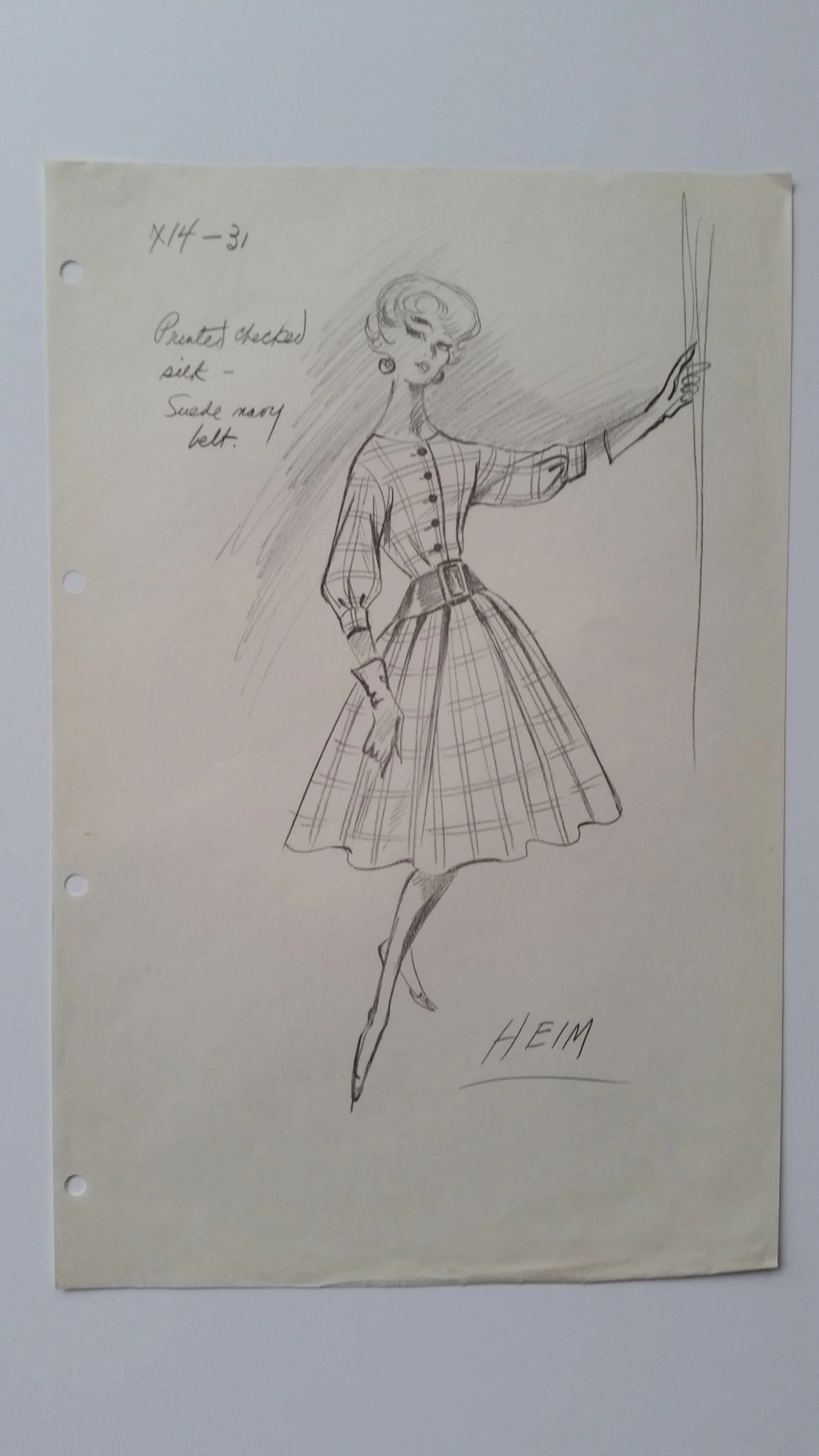 Jacques Heim - Croquis robe