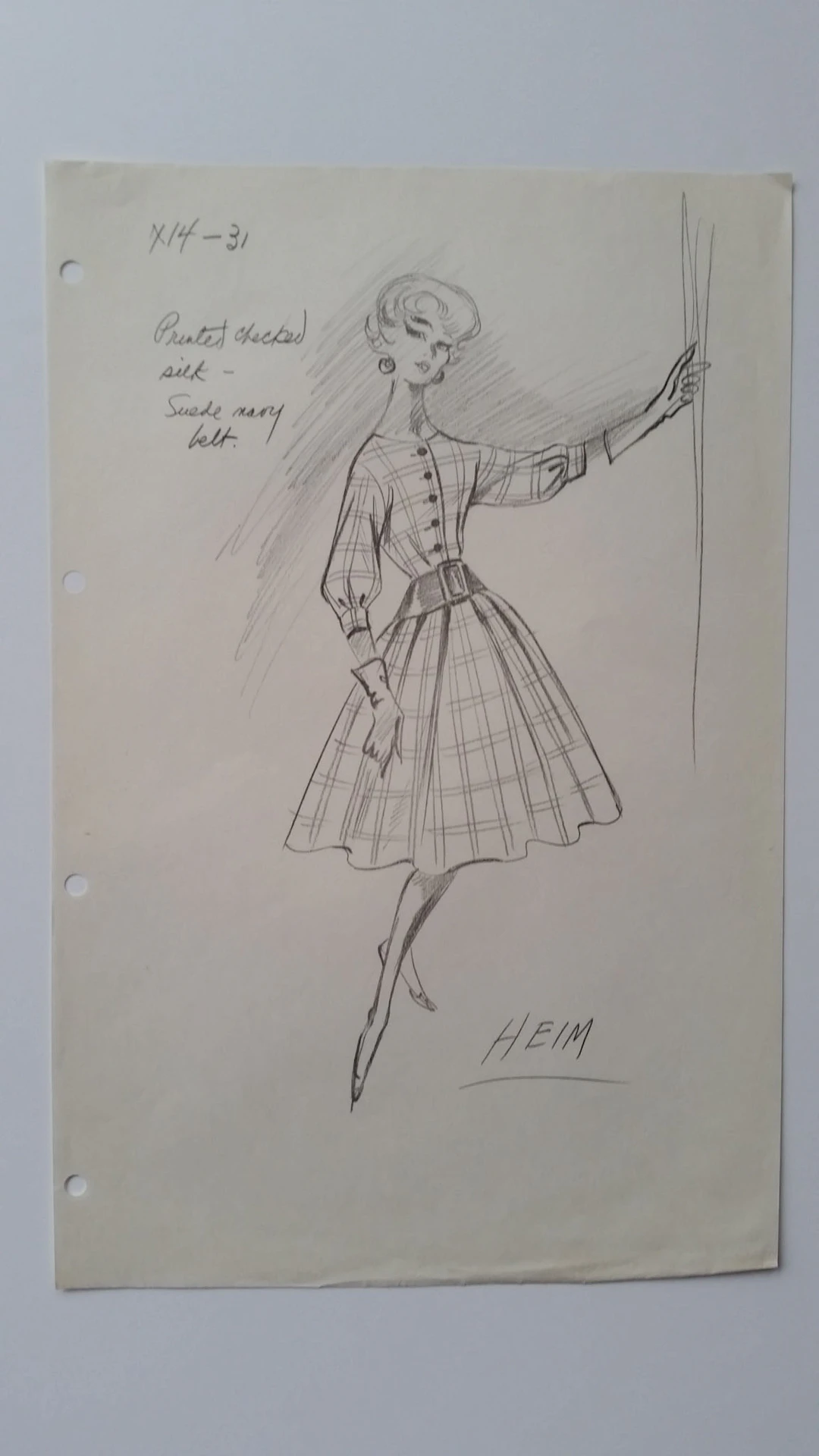 Jacques Heim - Croquis robe