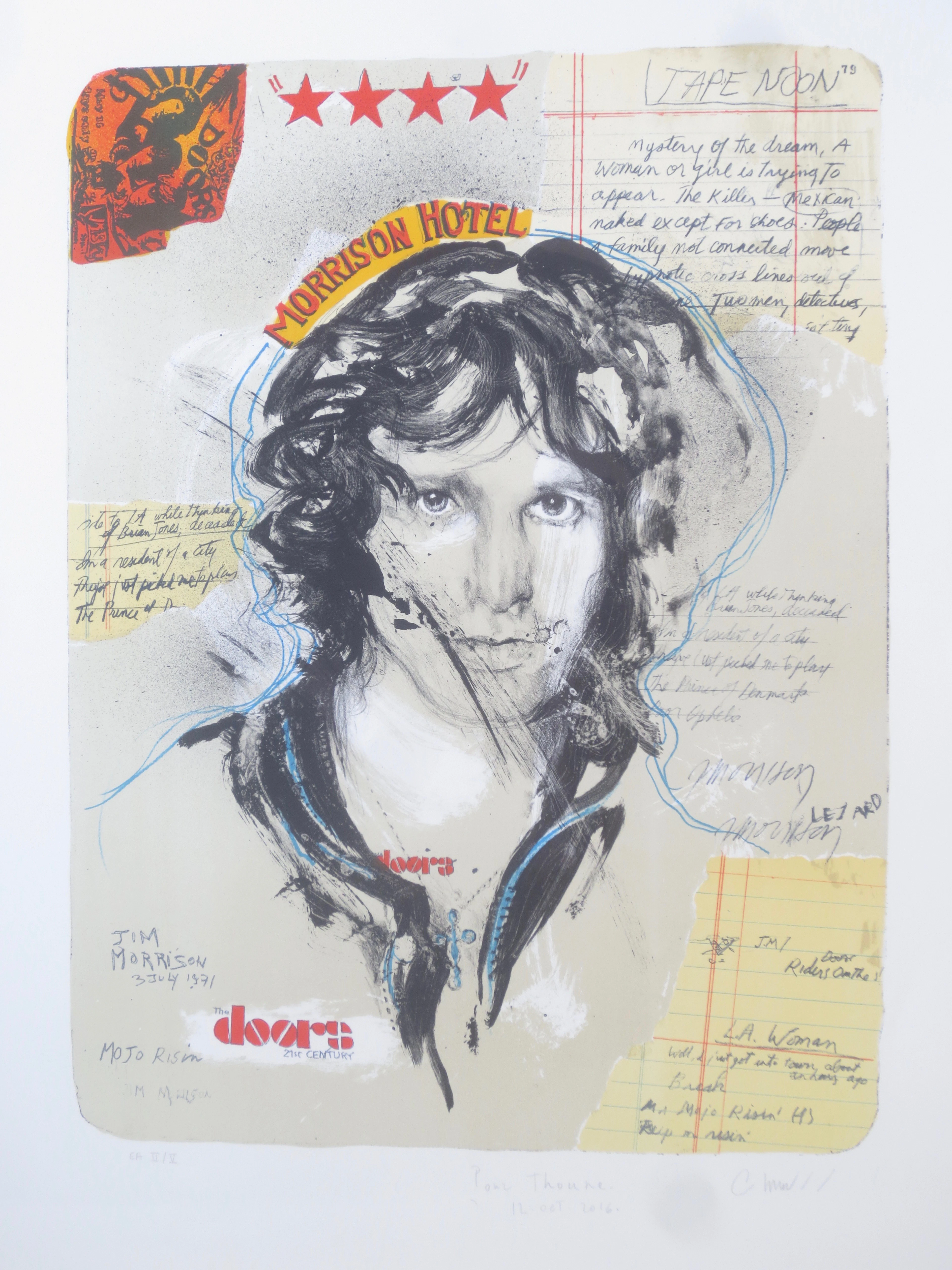 Jean-Paul Chambas - Jim Morisson, 2016 - lithographie