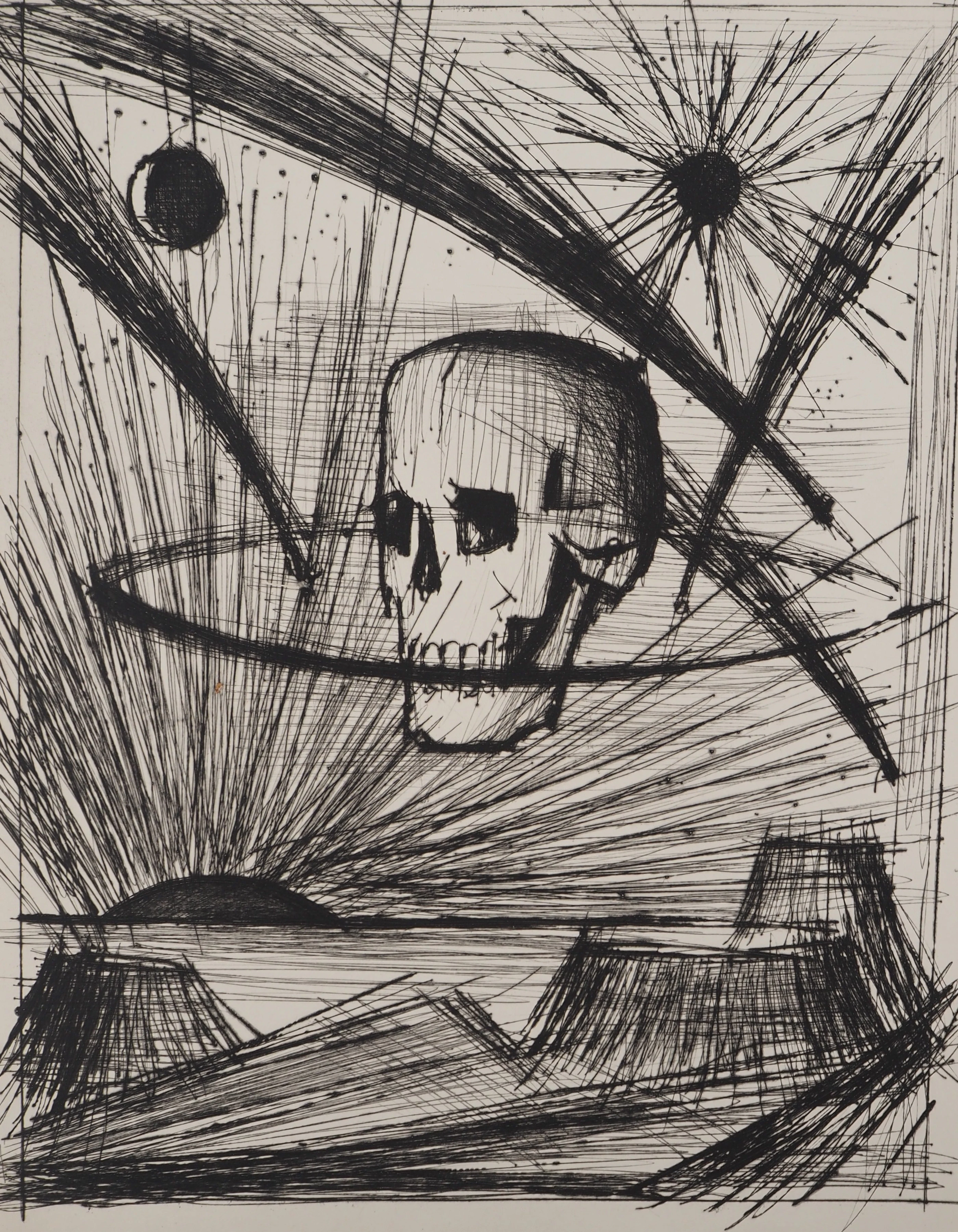 Bernard BUFFET : Le triomphe de la mort, Gravure originale
