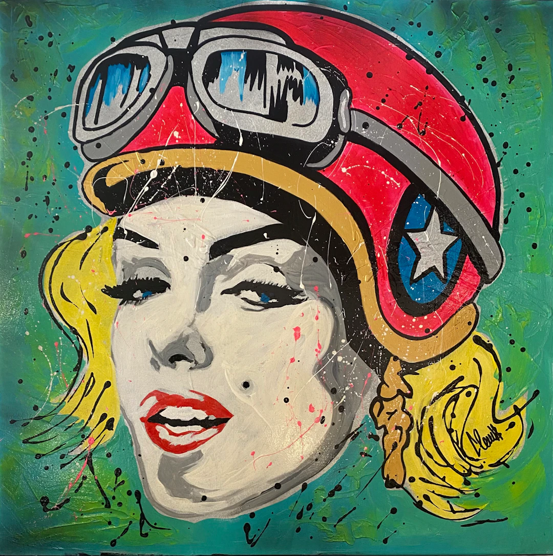 Clem$ - Marilyn Monroe - Techniques mixtes sur toile