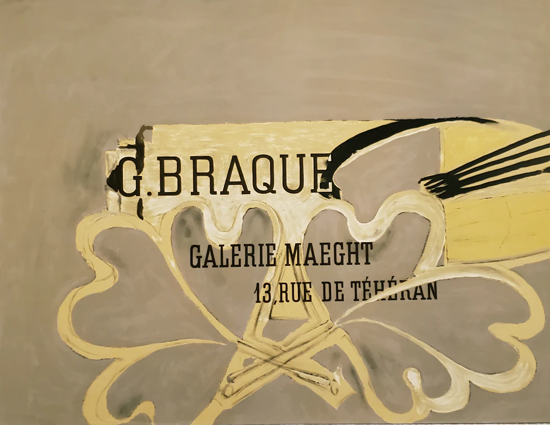 Georges Braque, Galerie Maeght - lithographie originale, 1951