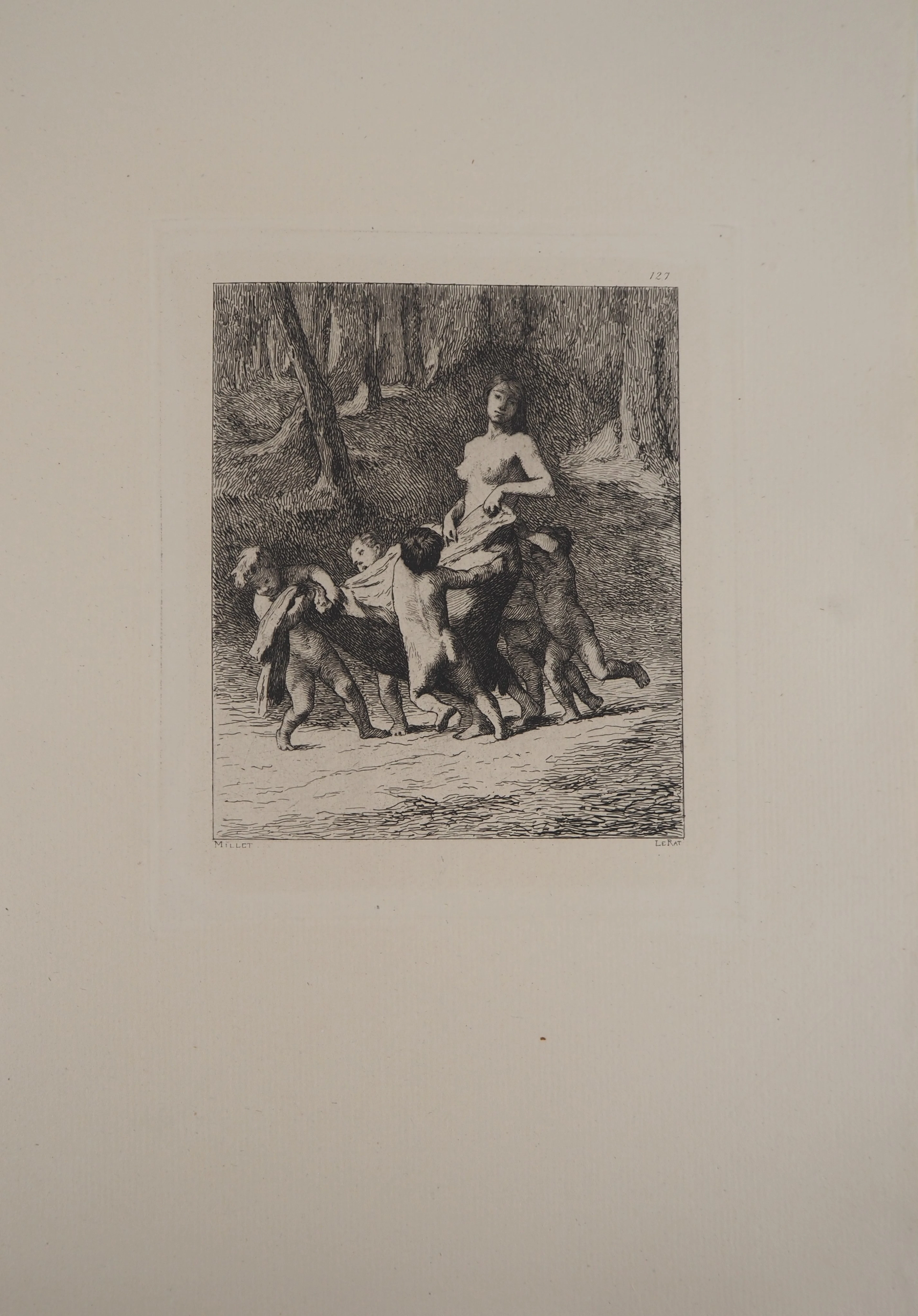 Jean François MILLET (d’après) - Femme entrainée par les amours, 1873