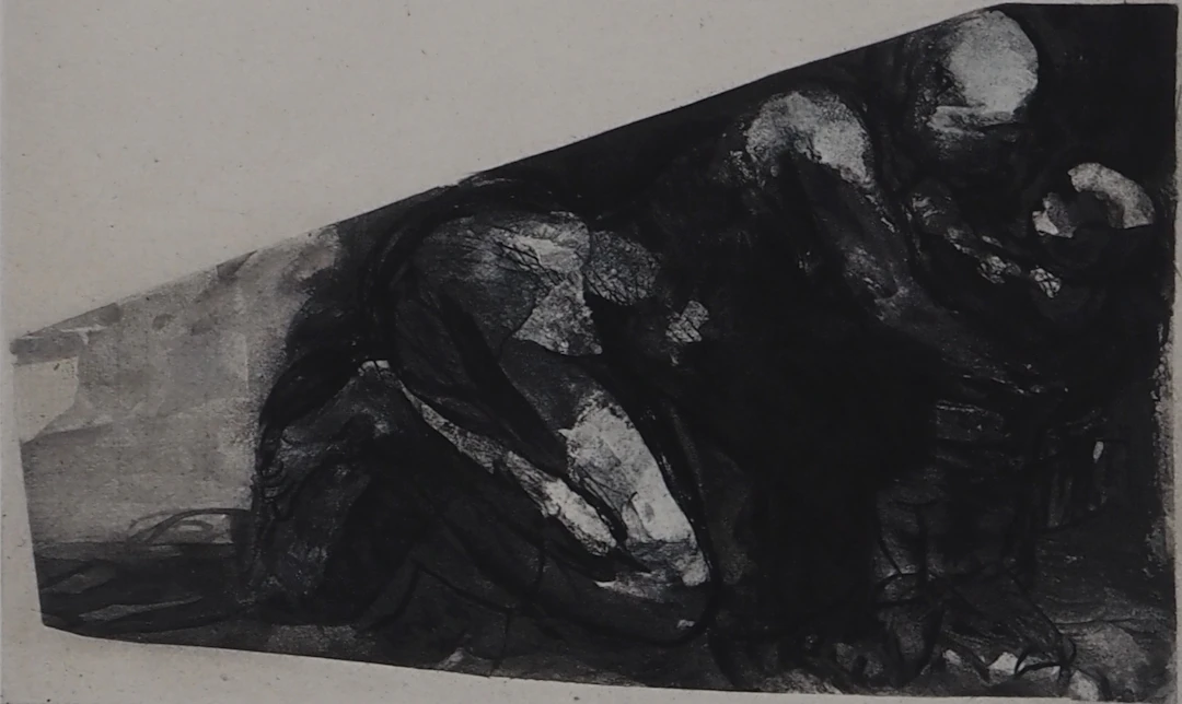 Auguste RODIN : La nativité, Gravure