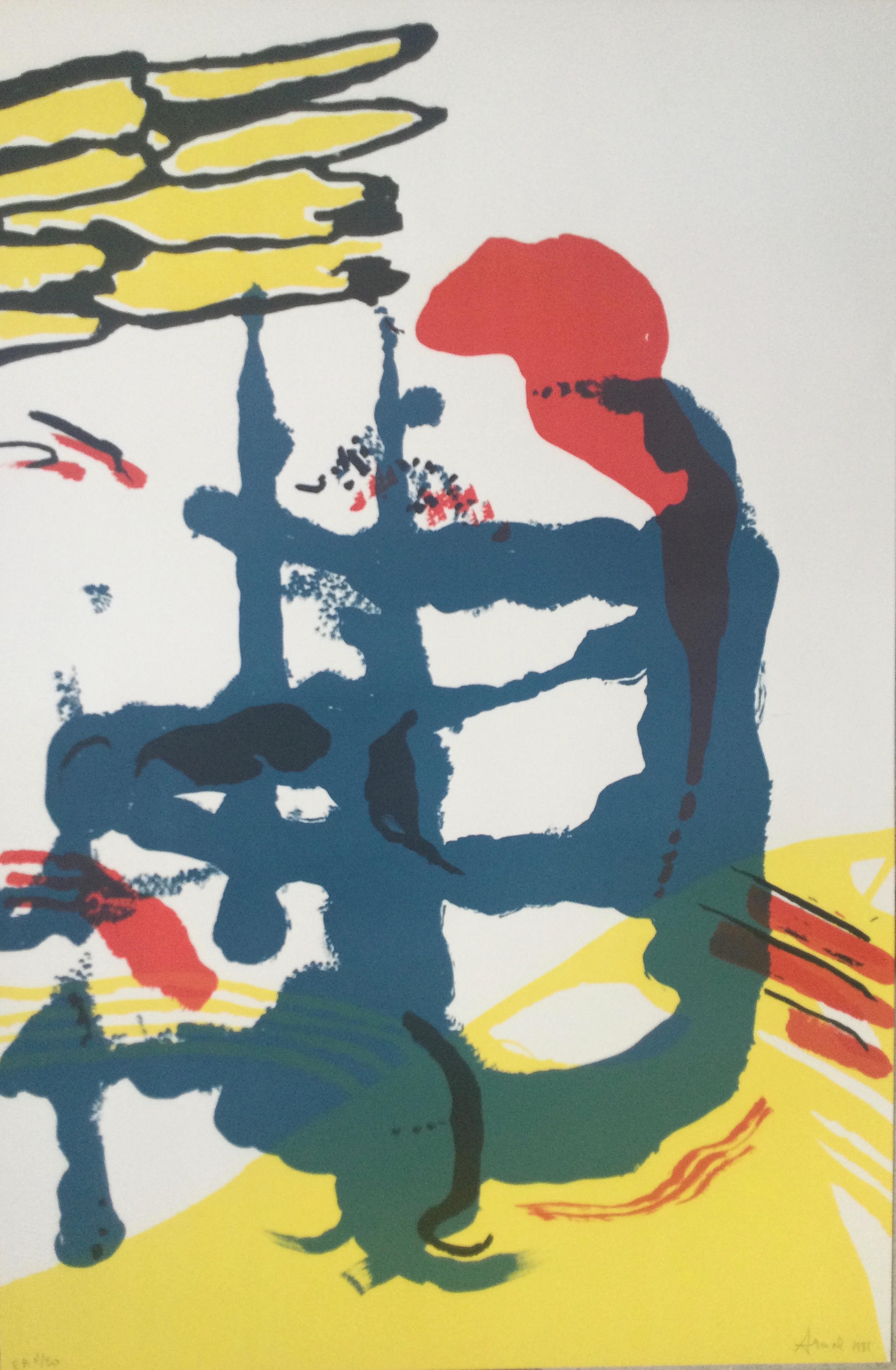 François ARNAL - Du soleil sur le froid,1985 - Lithographie signée au crayon