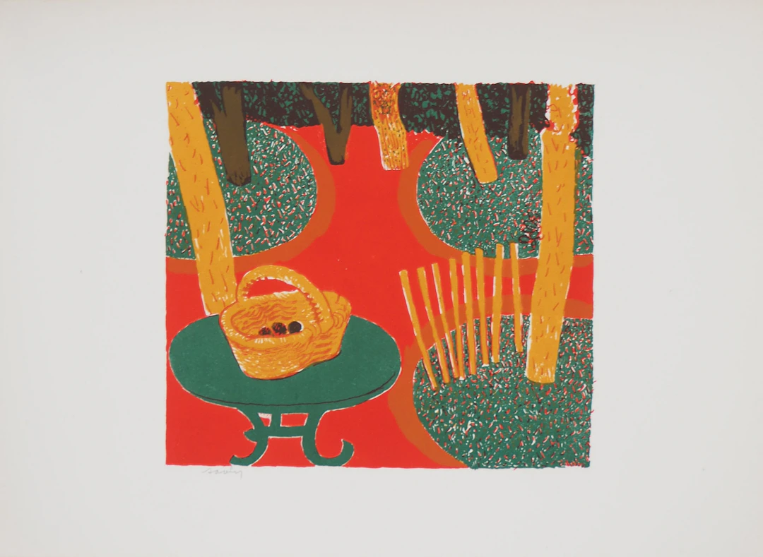 Maurice SAVIN - Le jardin fauve, 1949 - Lithographie originale signée