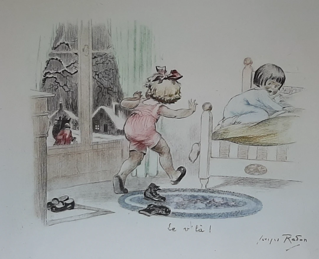 Jacky REDON - Le V’là, circa 1990 - Lithographie