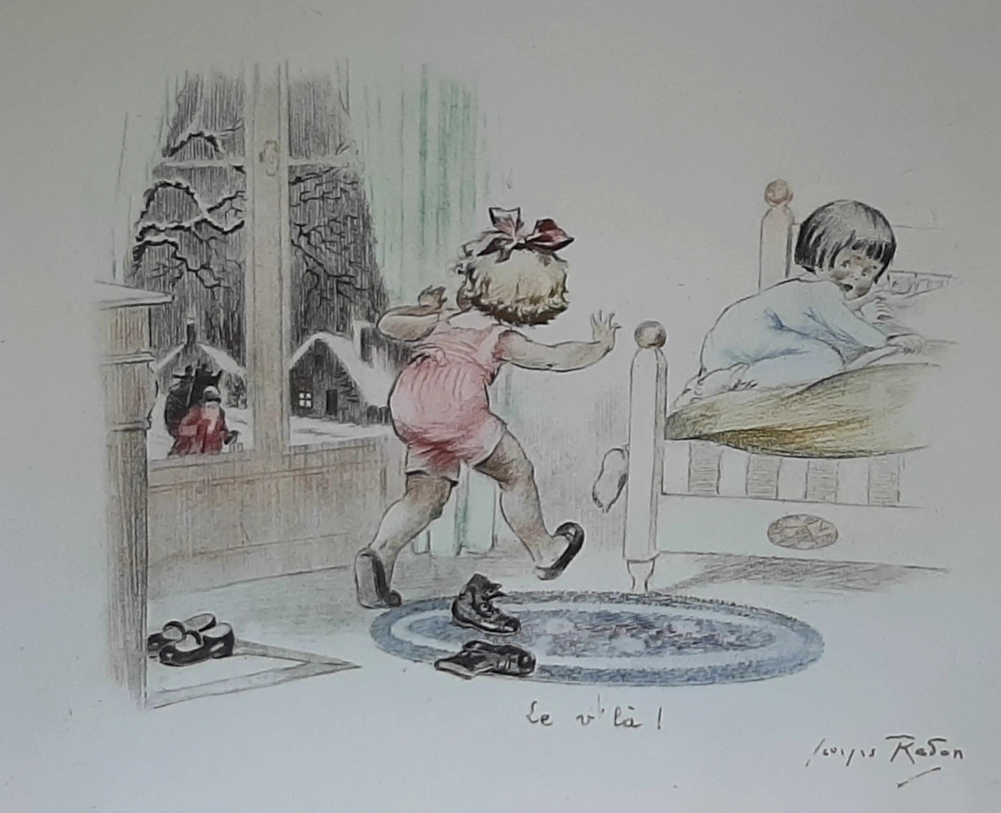 Jacky REDON - Le V’là, circa 1990 - Lithographie