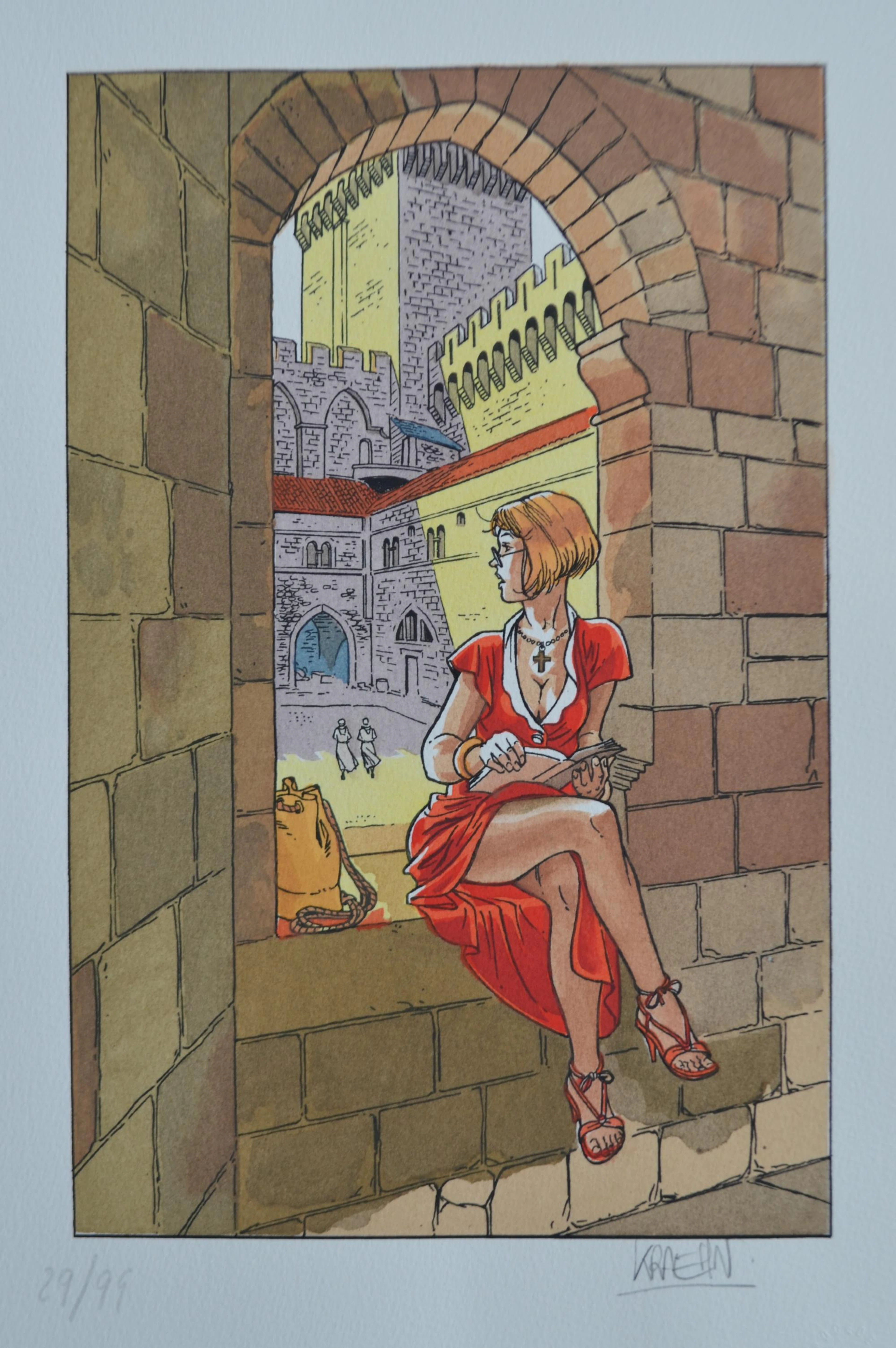 Jean-Charles Kraehn - La religieuse - Pochoir
