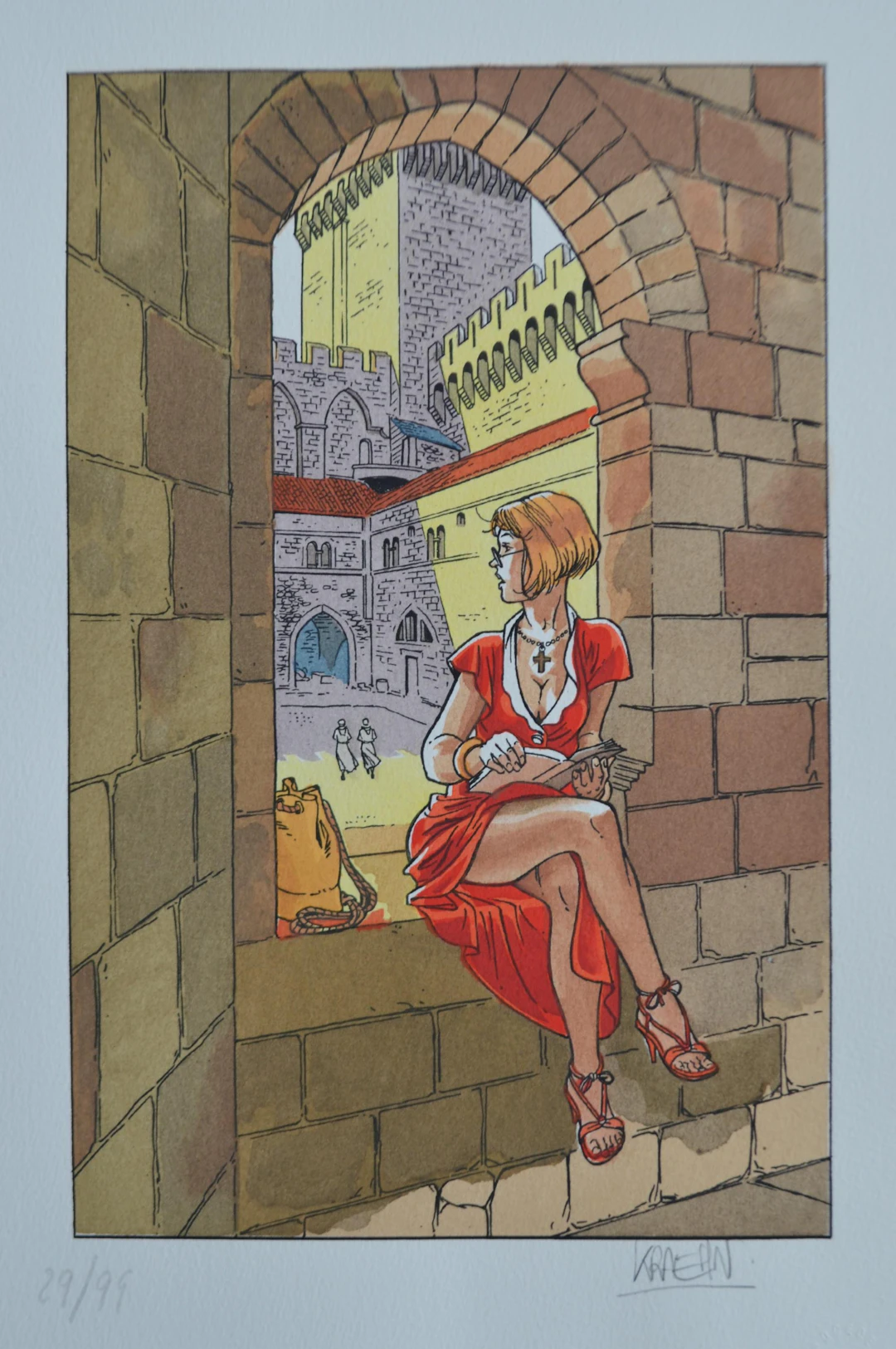 Jean-Charles Kraehn - La religieuse - Pochoir