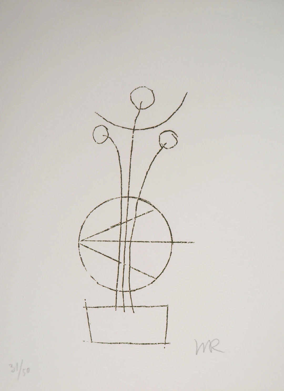 Man RAY : Fleurs du rêve, Irène, 1969 - Gravure originale signée au crayon