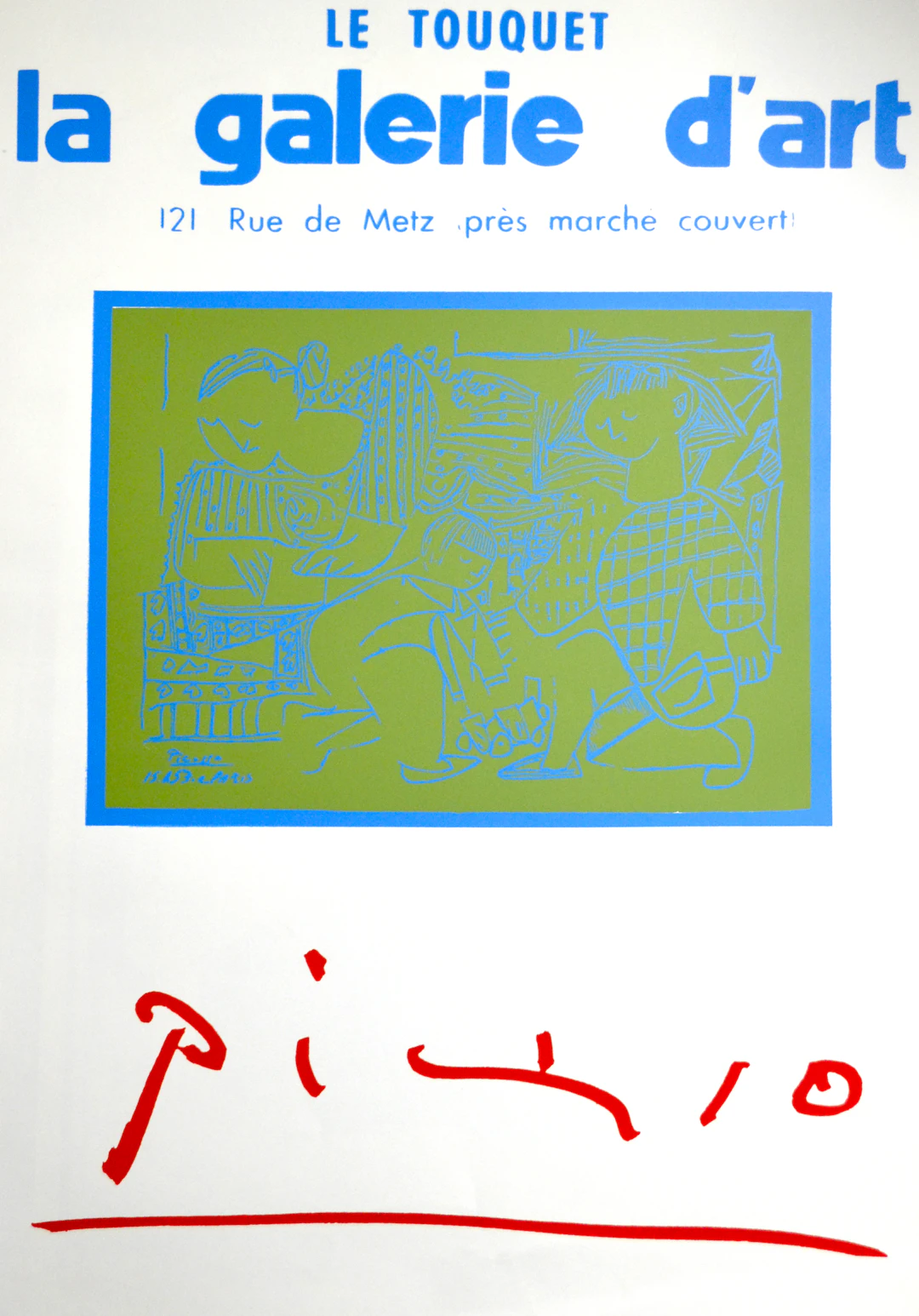 Pablo Picasso - Le Touquet - Affiche lithographique, 1965