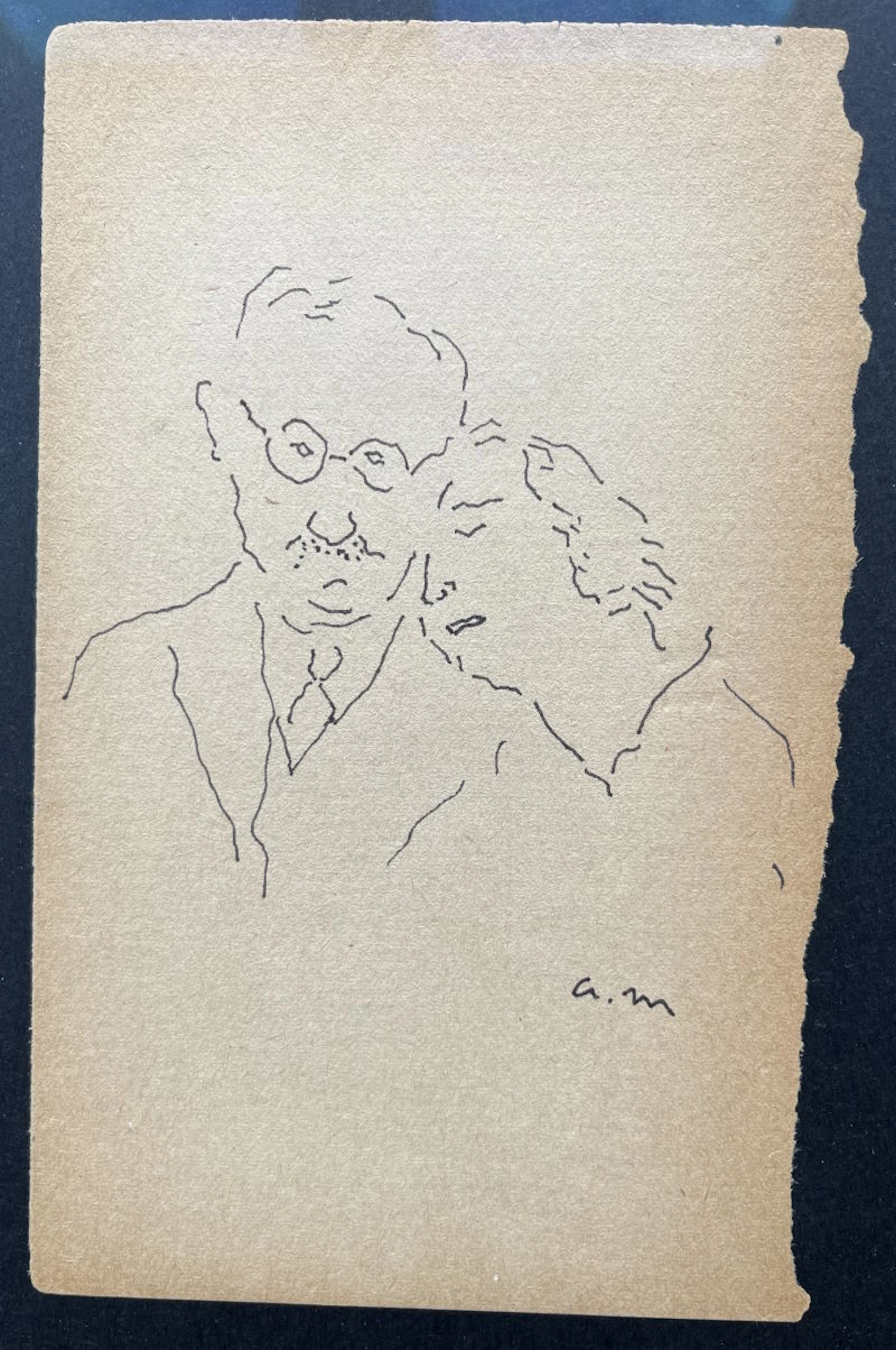 Albert MARQUET - Dessin original signé