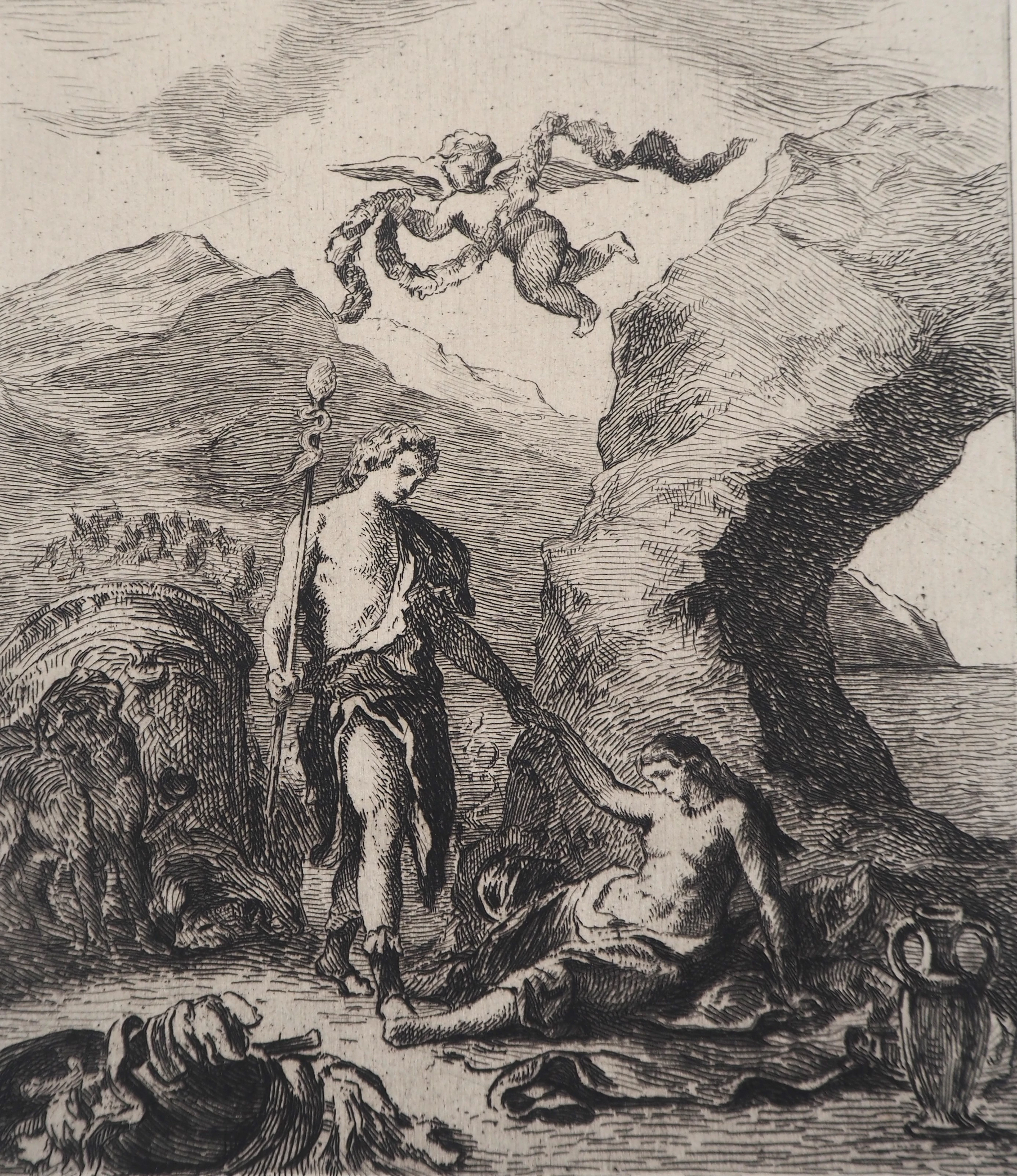 Eugène DELACROIX (d’après) - Allégorie du printemps, 1873 - Gravure signée