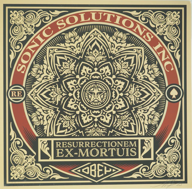 Shepard FAIREY (OBEY) : Resurrectionem ex-mortuis - Vinyle signé