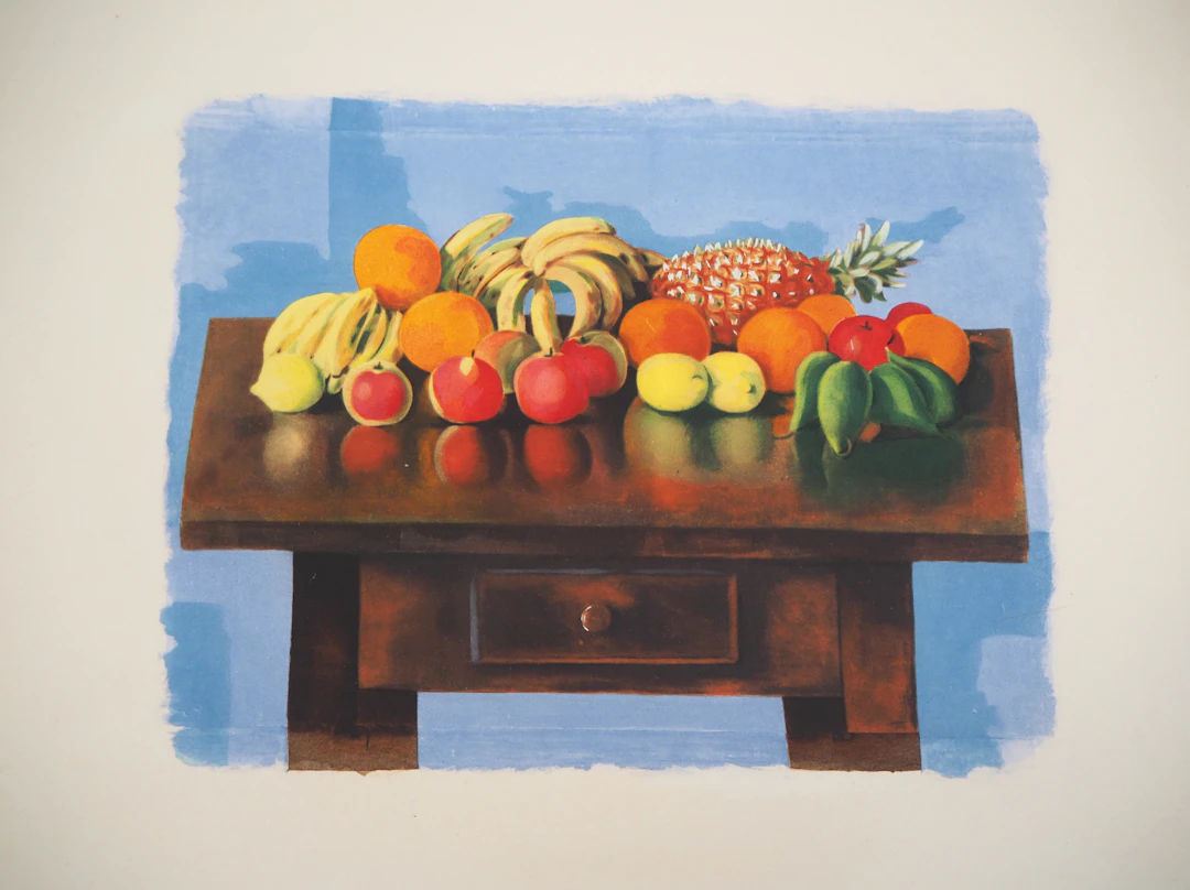 Moïse KISLING : Nature-morte aux fruits - Lithographie originale