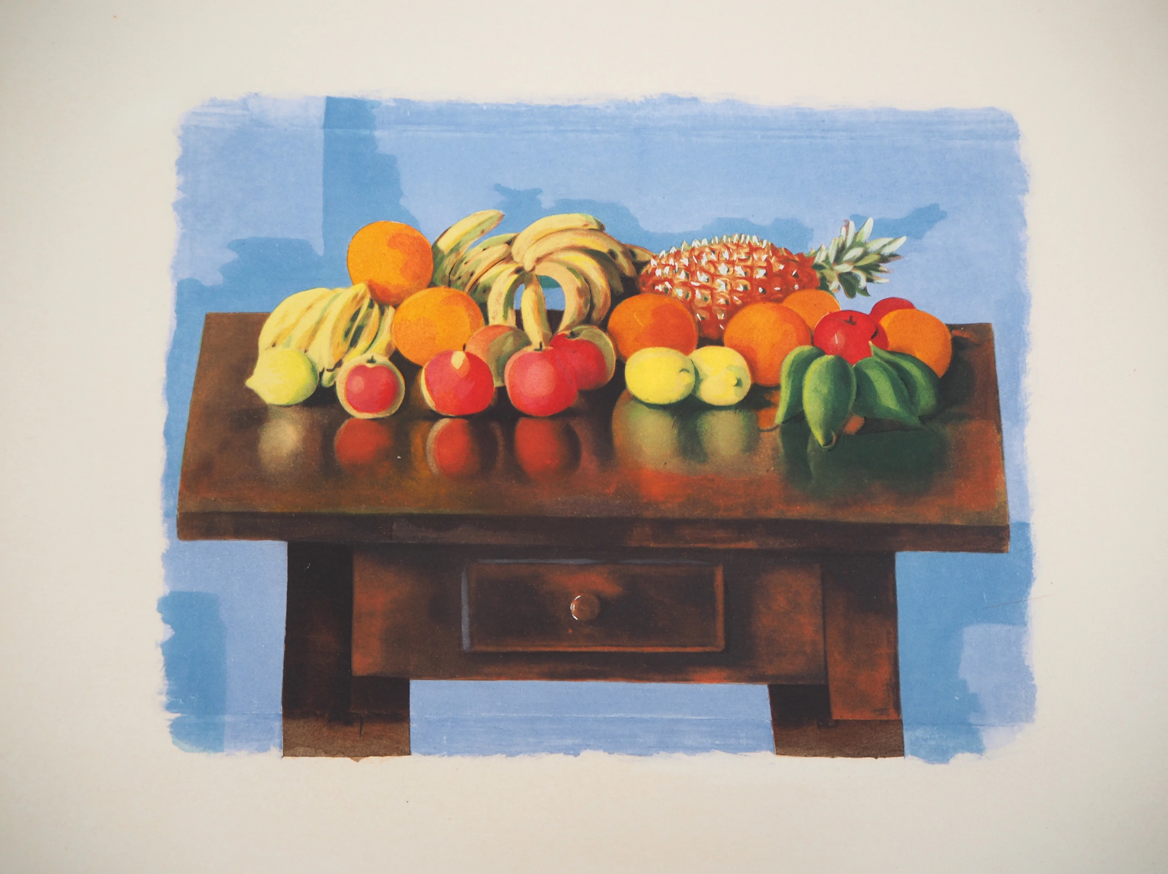 Moïse KISLING : Nature-morte aux fruits - Lithographie originale