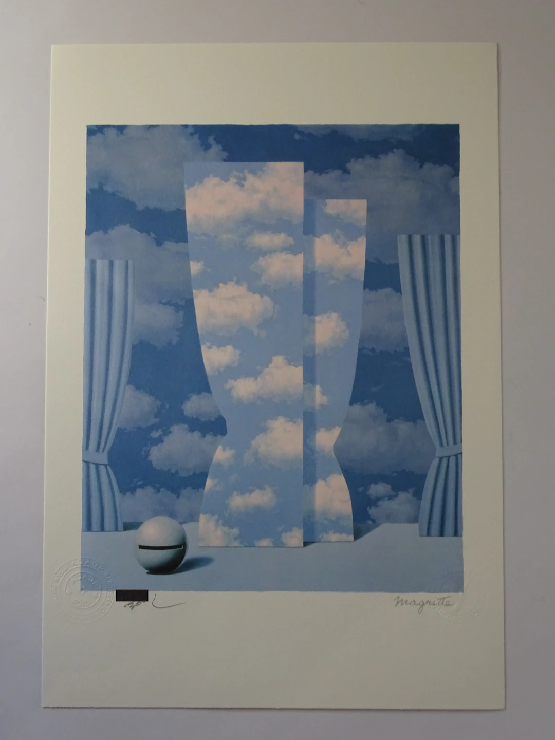 René MAGRITTE (d’après) - La Peine Perdue / La Cause Perdue -Lithographie