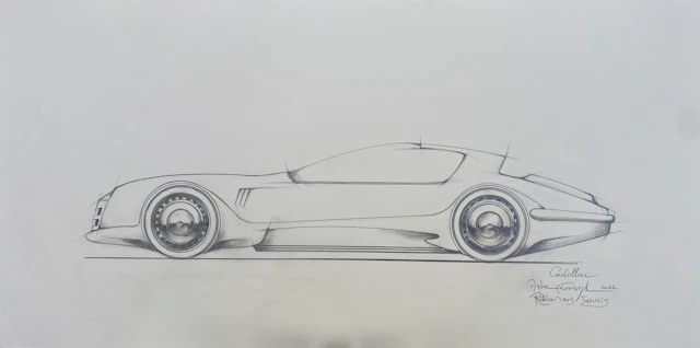 André Ferrand - Cadillac, retour vers jamais - Dessin