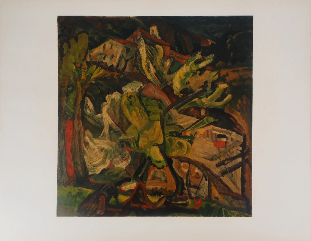 Chaïm SOUTINE - Colline à Cagnes sur Mer, Lithographie signée