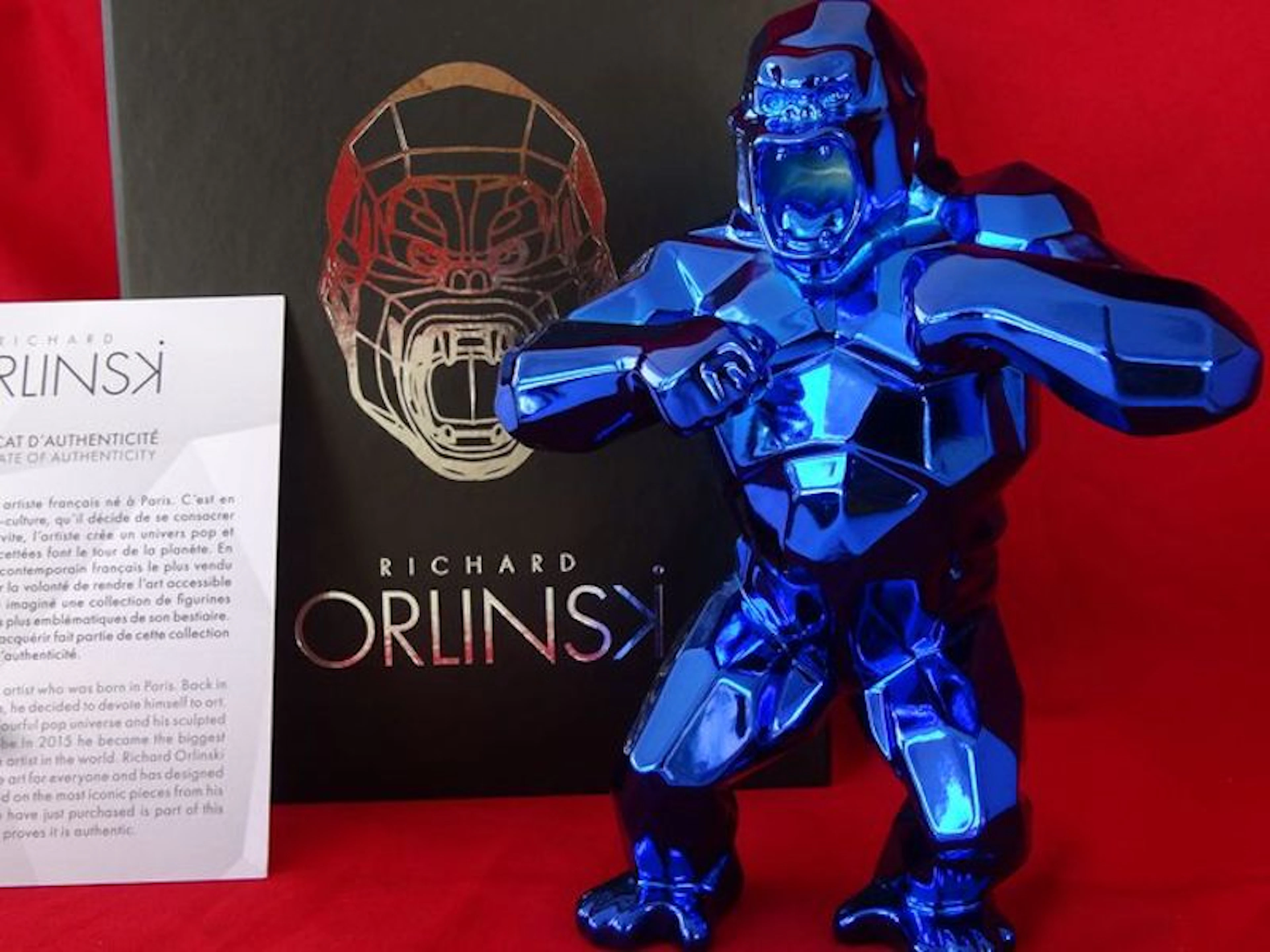 Richard ORLINSKI : Kong Spirit (édition bleue) - Sculpture originale