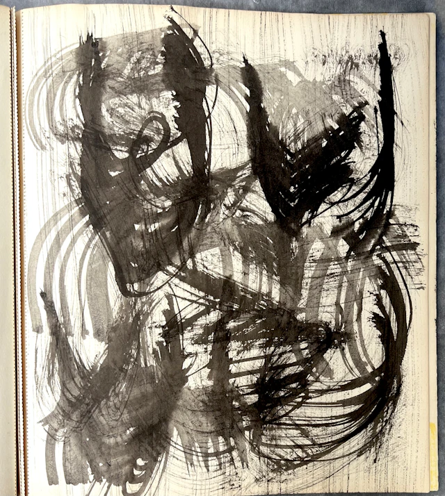 Brion Gysin, Summer at Le Tignet - deux encres , 1962