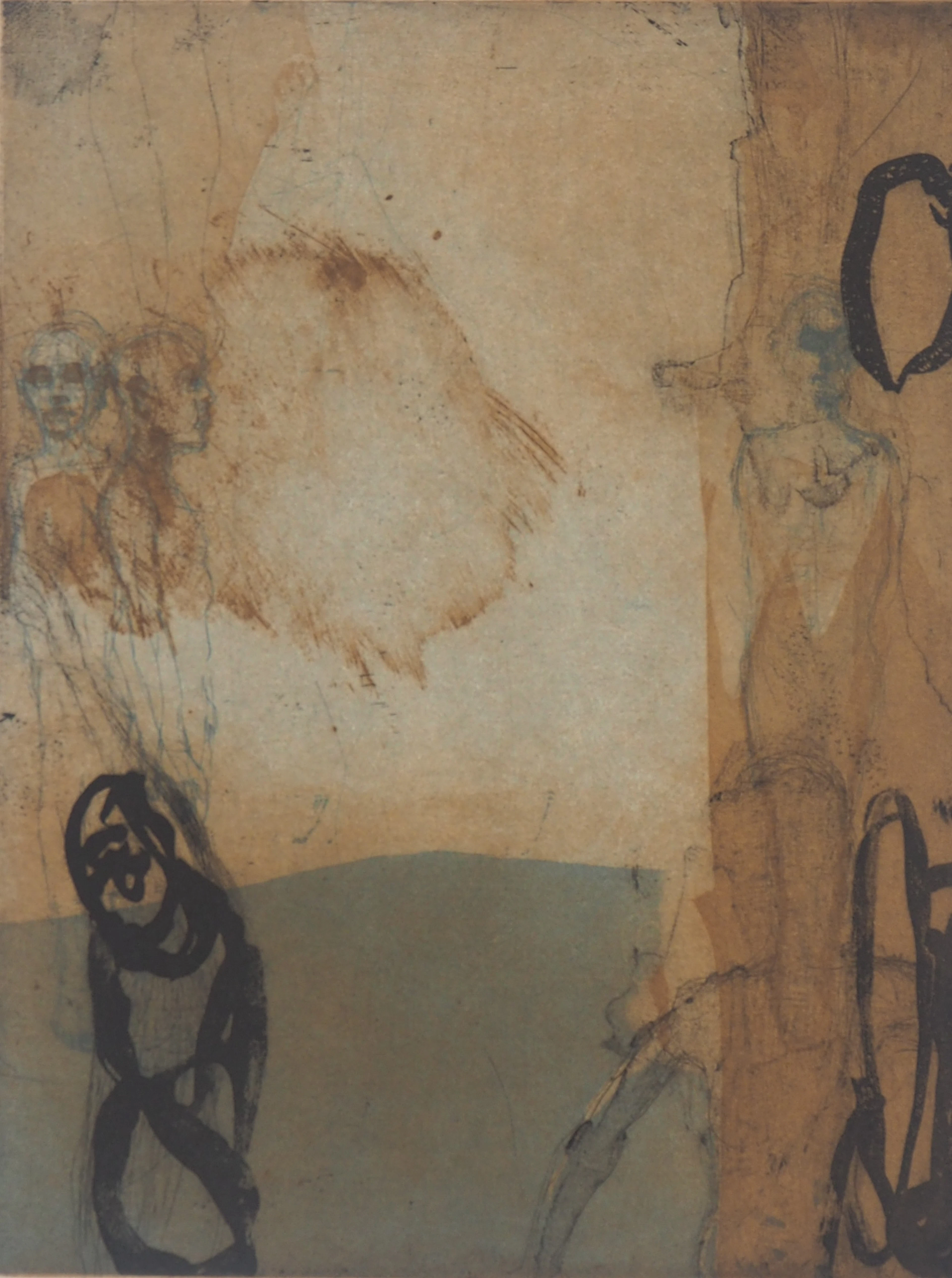 François Vincent - Rêve surréaliste, 1991- Gravure originale signée