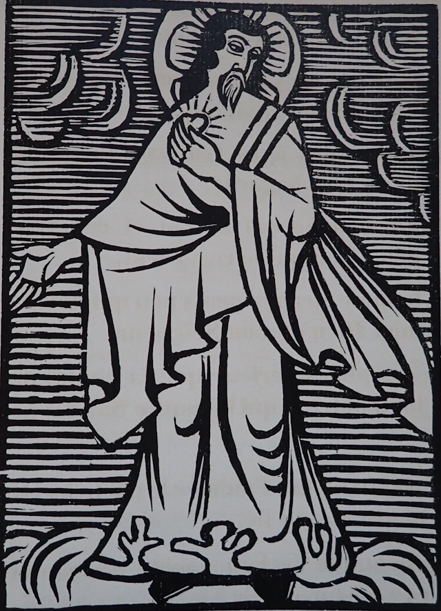 André Lhote - Le protecteur, 1922 - Bois gravé